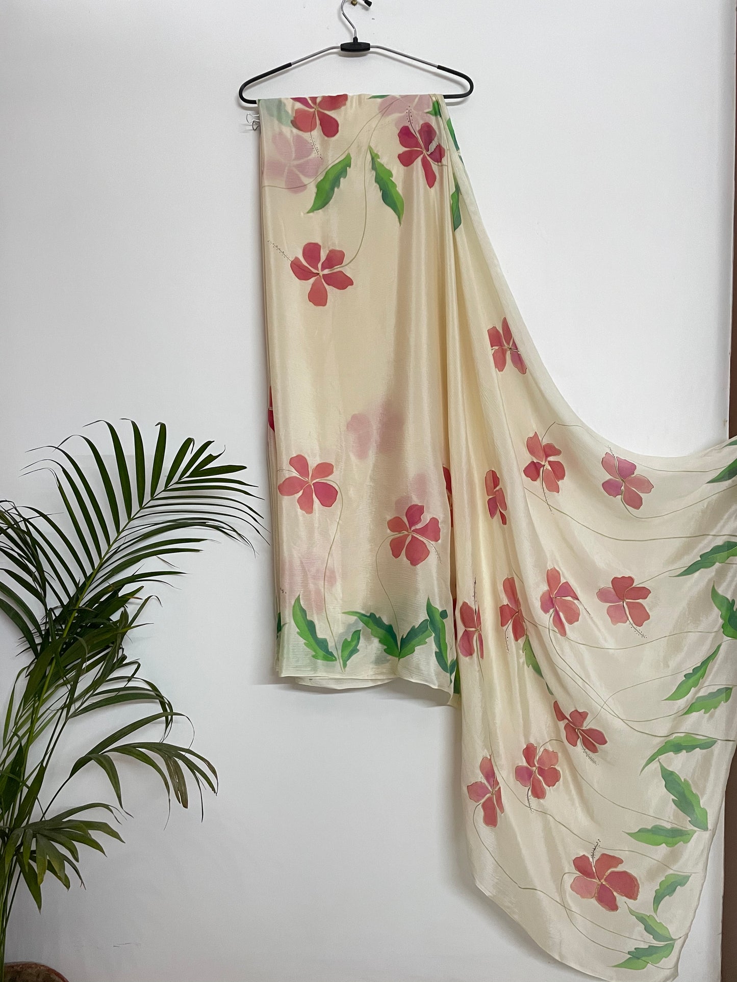 The Hibiscus Flower Saree