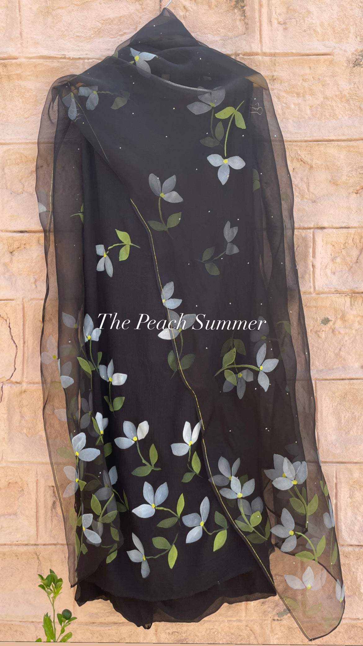 Bougainvilleas Chiffon Suit