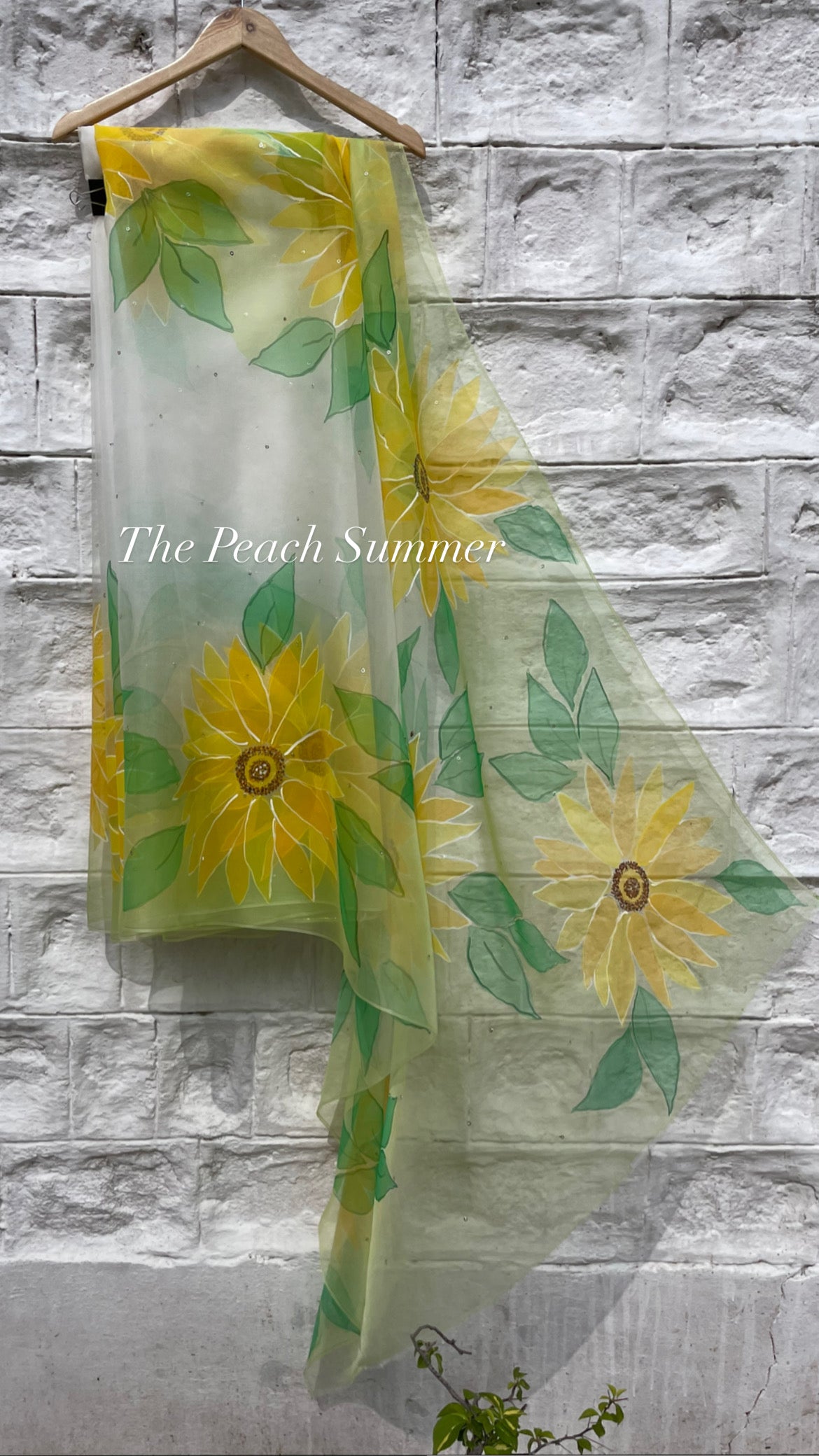 Sunflower Organza Saree