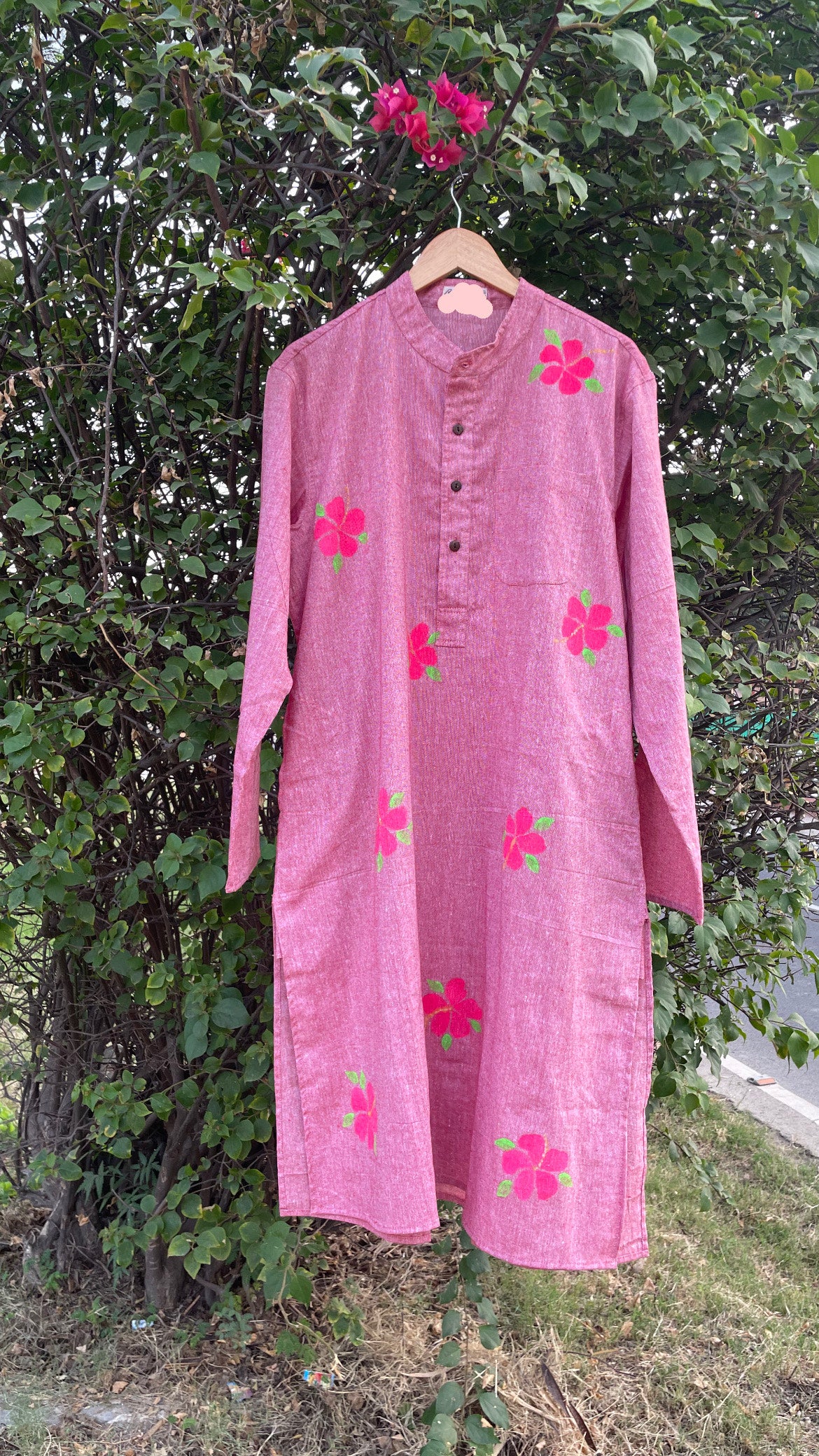 Hibiscus Cotton Kurta