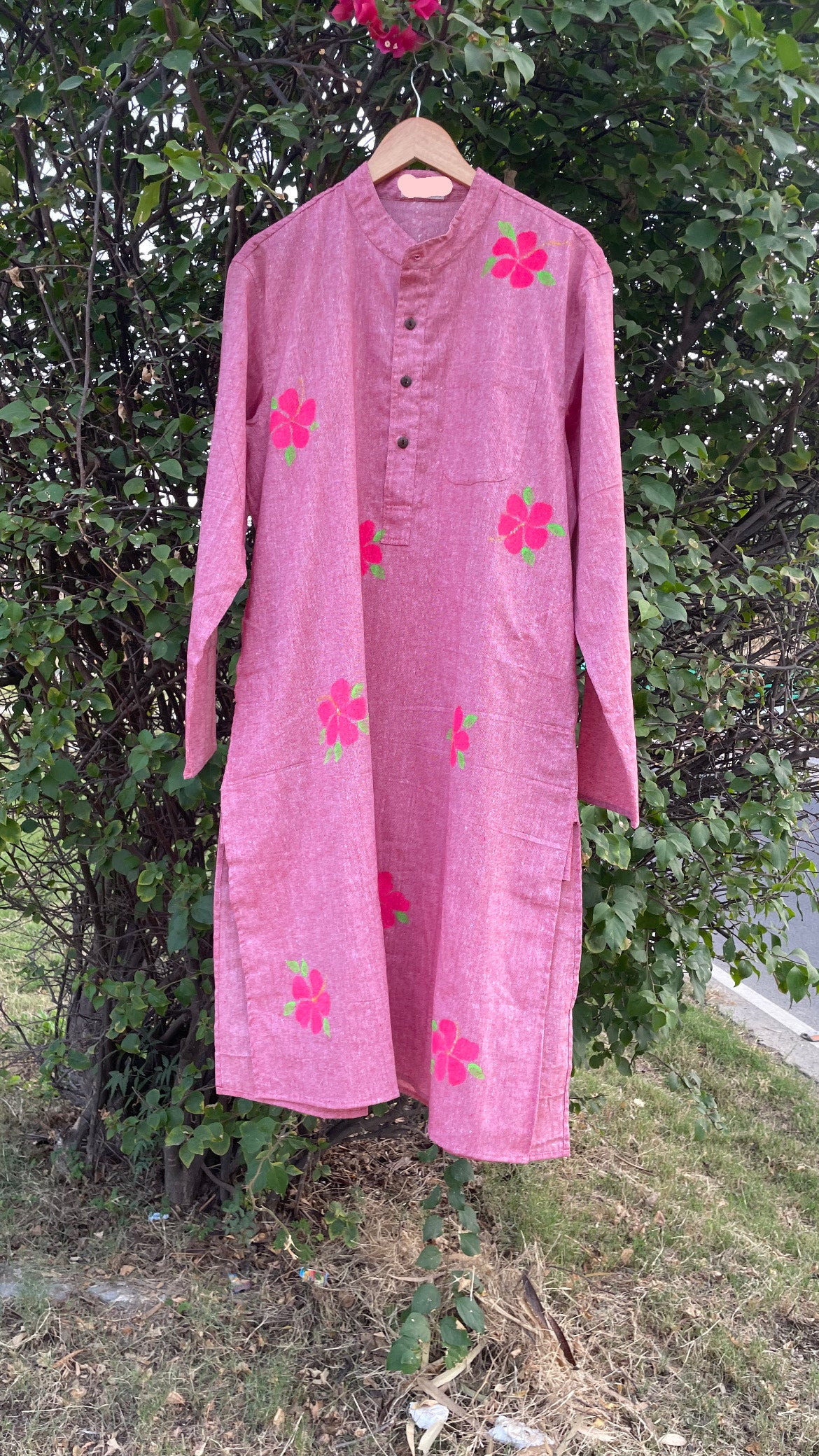 Hibiscus Cotton Kurta