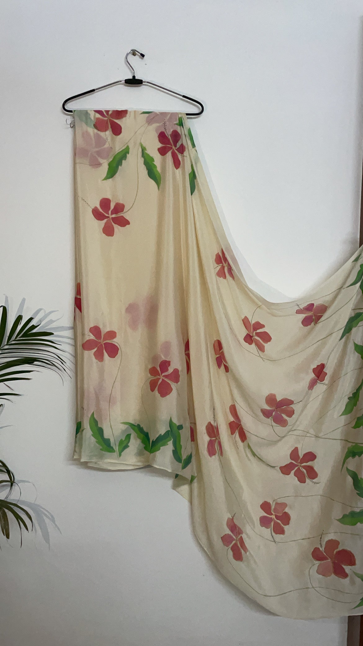 The Hibiscus Flower Saree