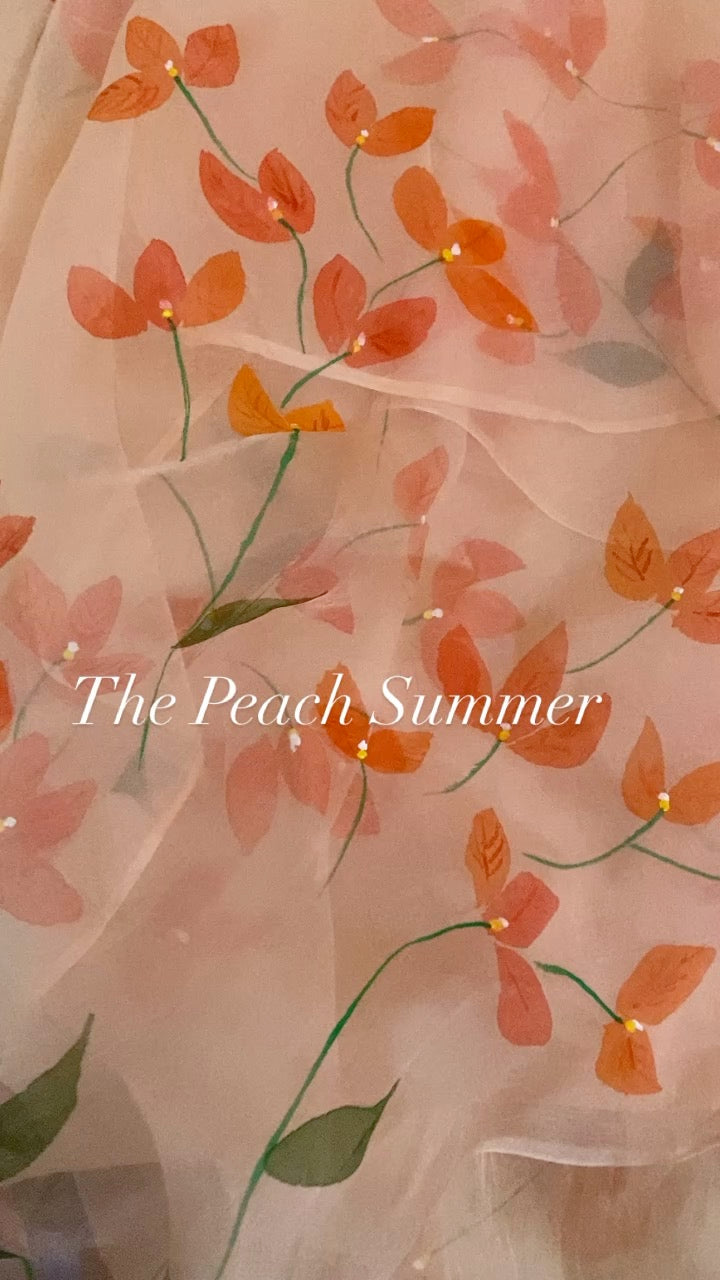 Bougainvillea Organza Dupatta