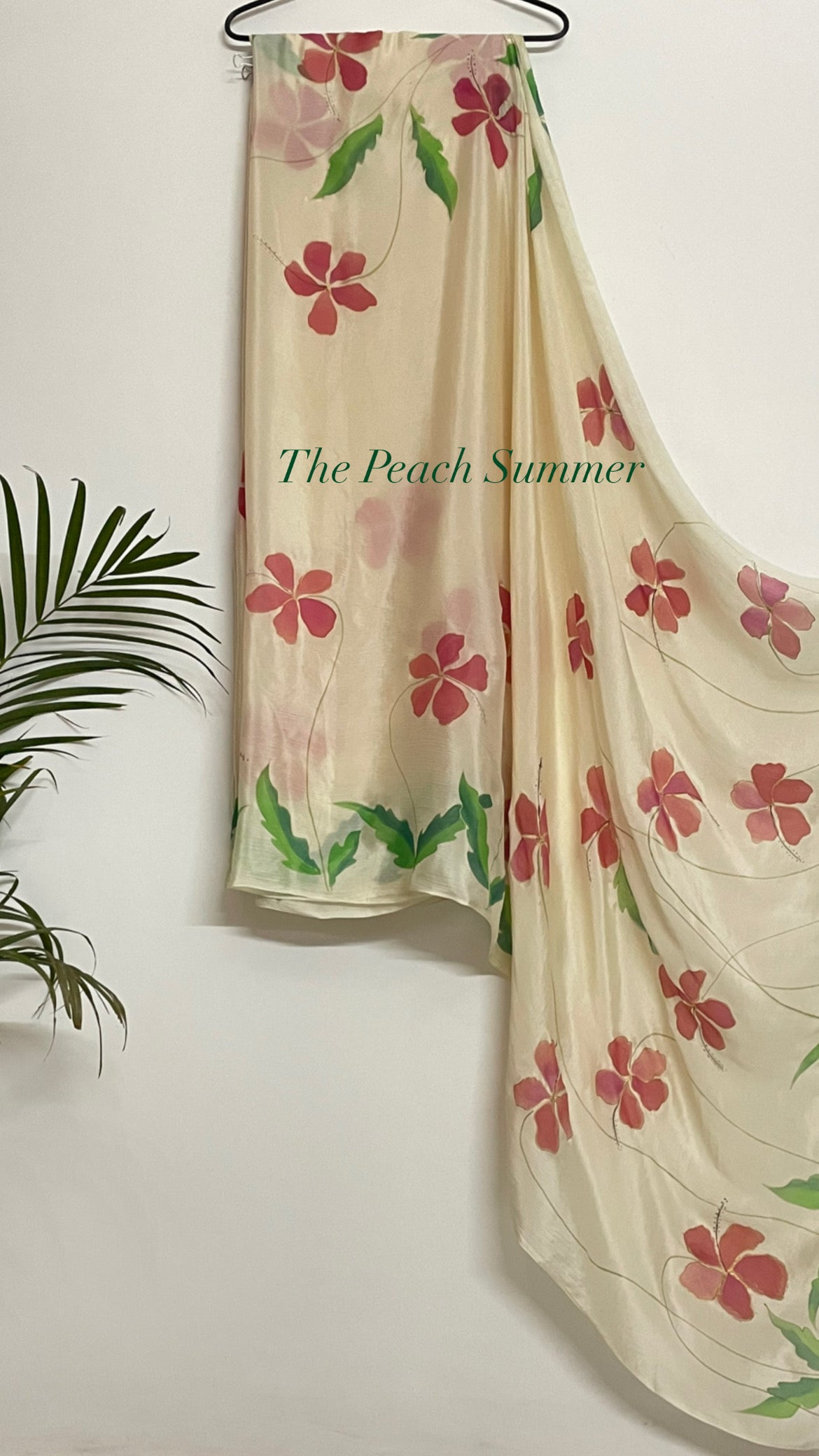The Hibiscus Flower Saree