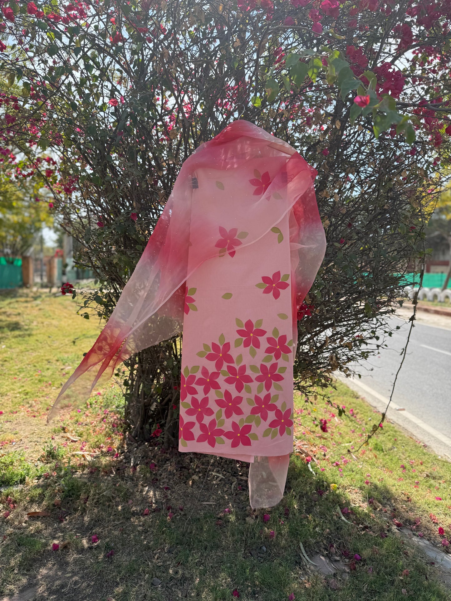 Plumeria Cotton Suit