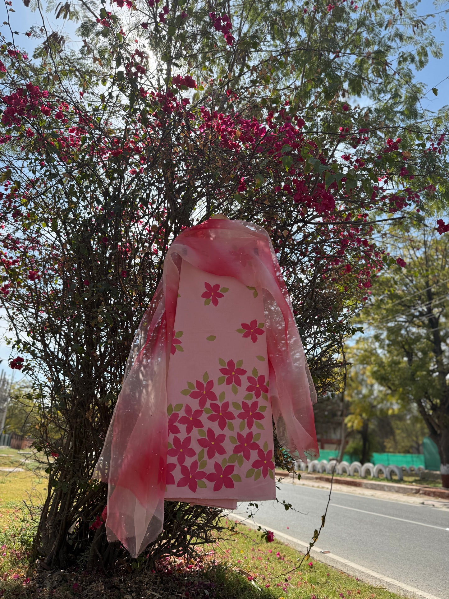 Plumeria Cotton Suit