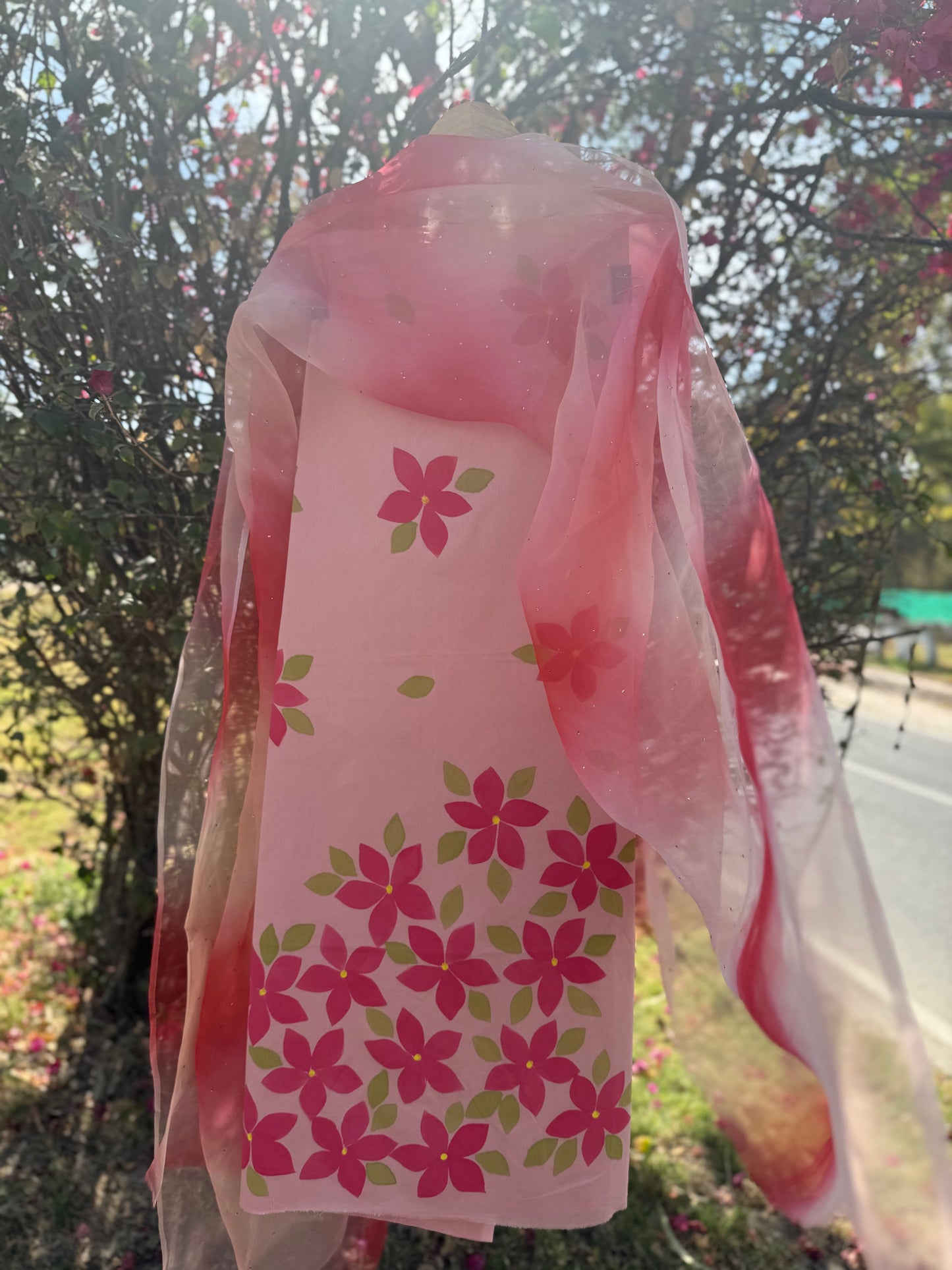 Plumeria Cotton Suit