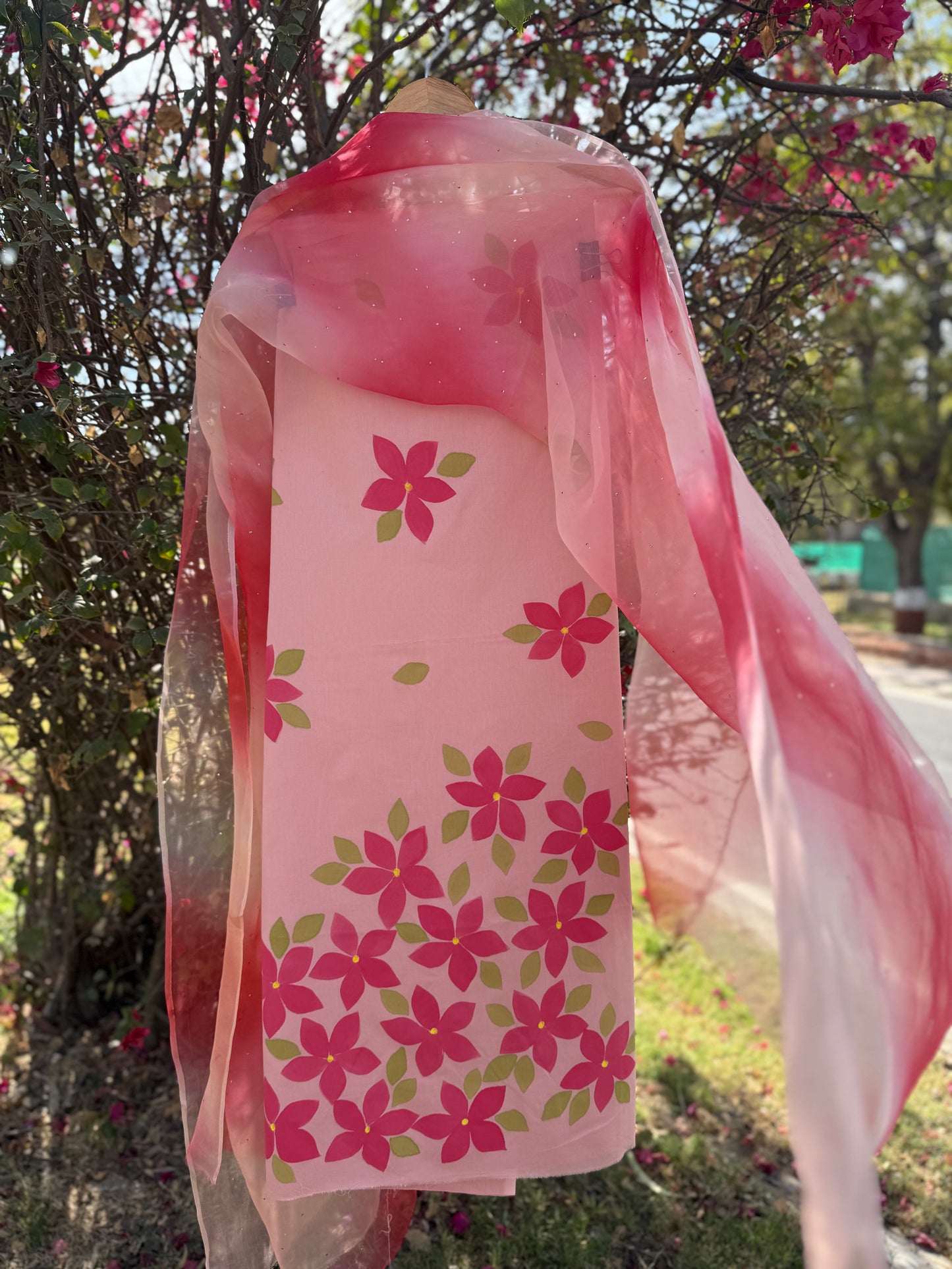 Plumeria Cotton Suit