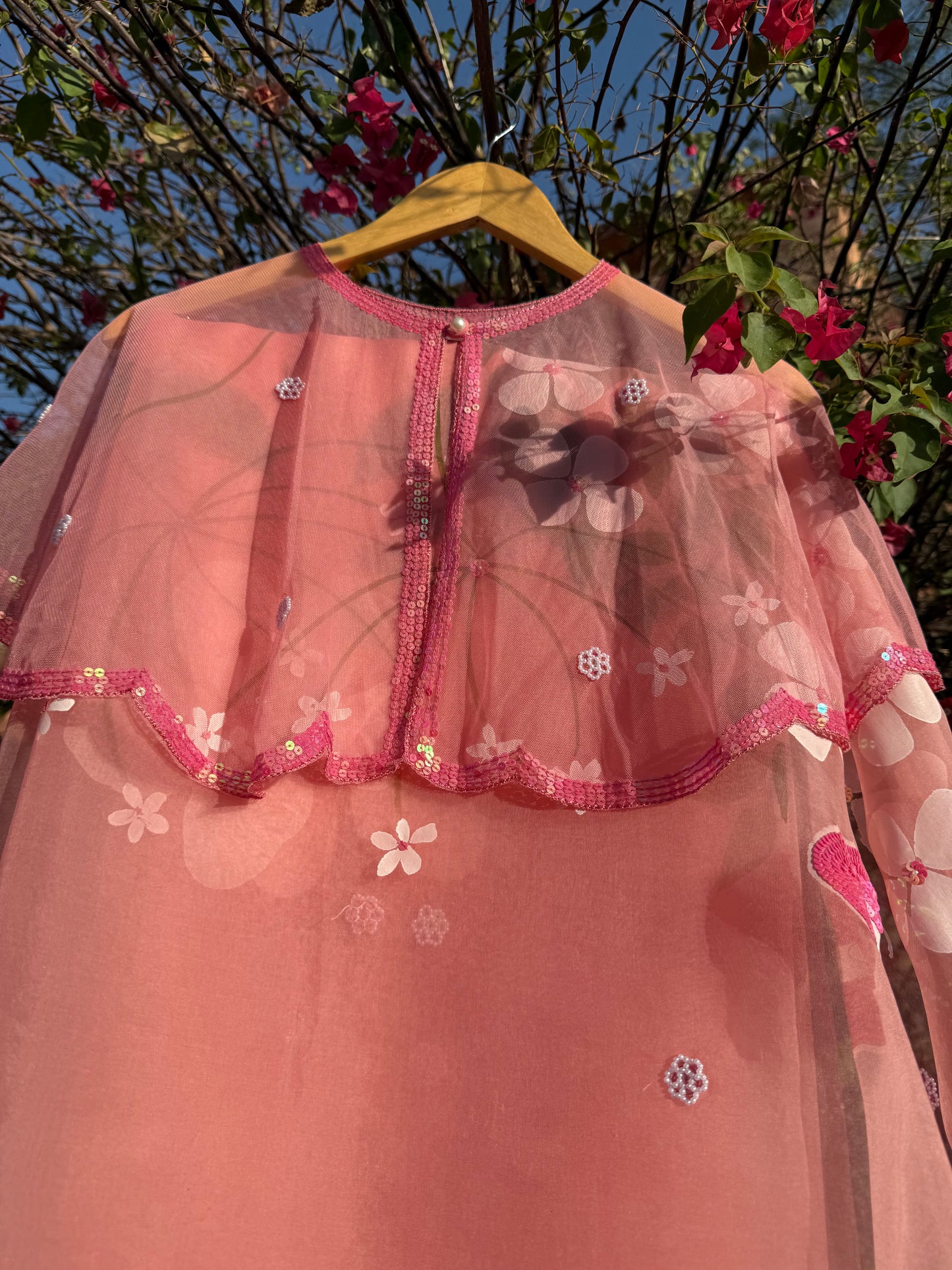 Multi Floral Organza Saree
