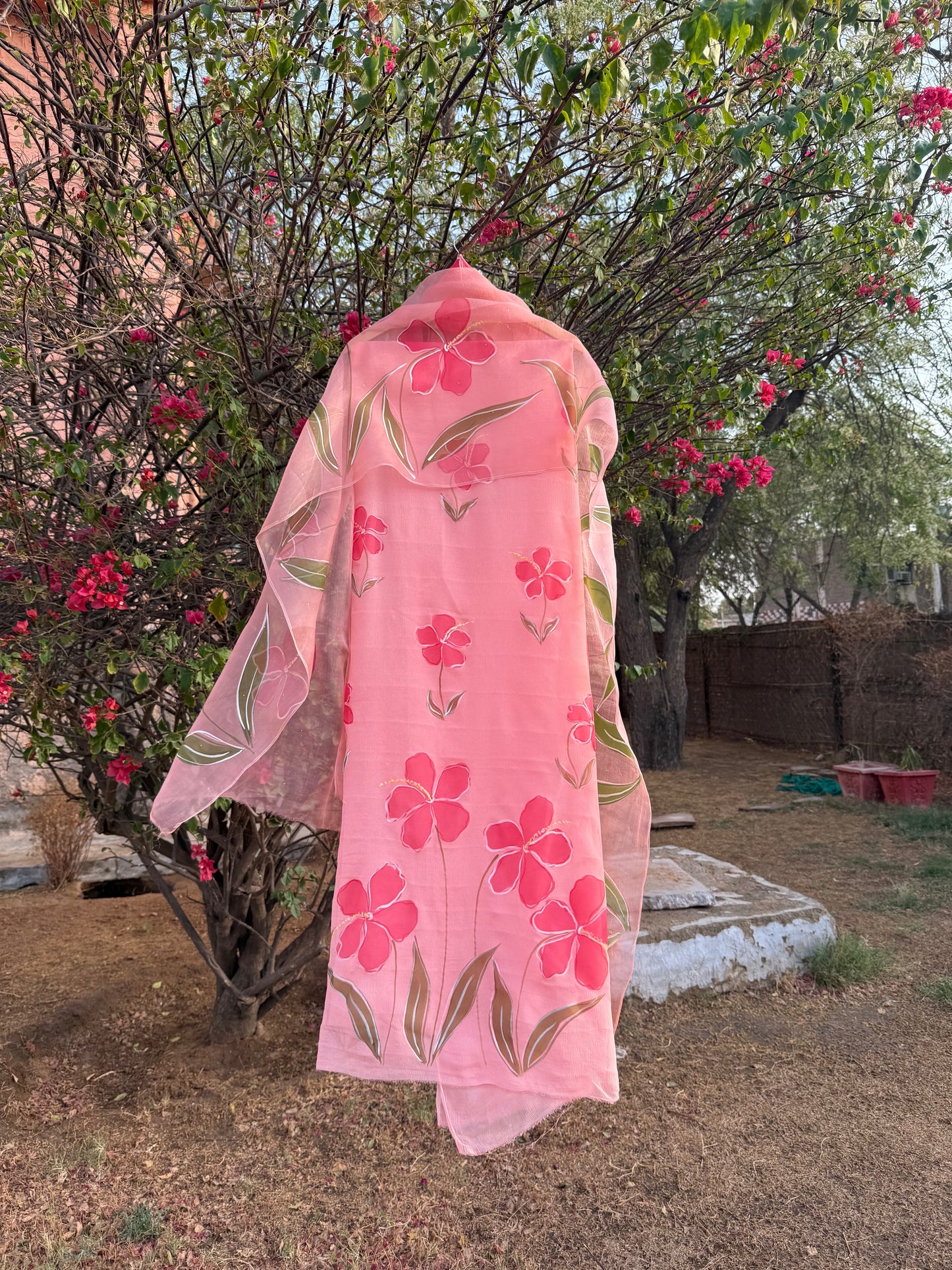 Hibiscus Chiffon Suit