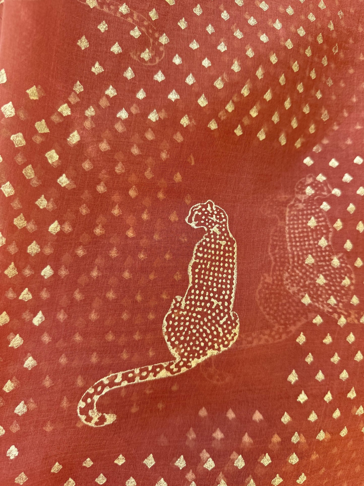 Leopard Organza Saree
