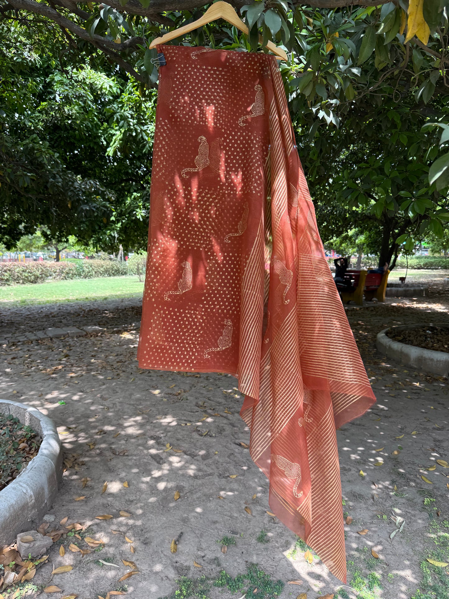 Leopard Organza Saree