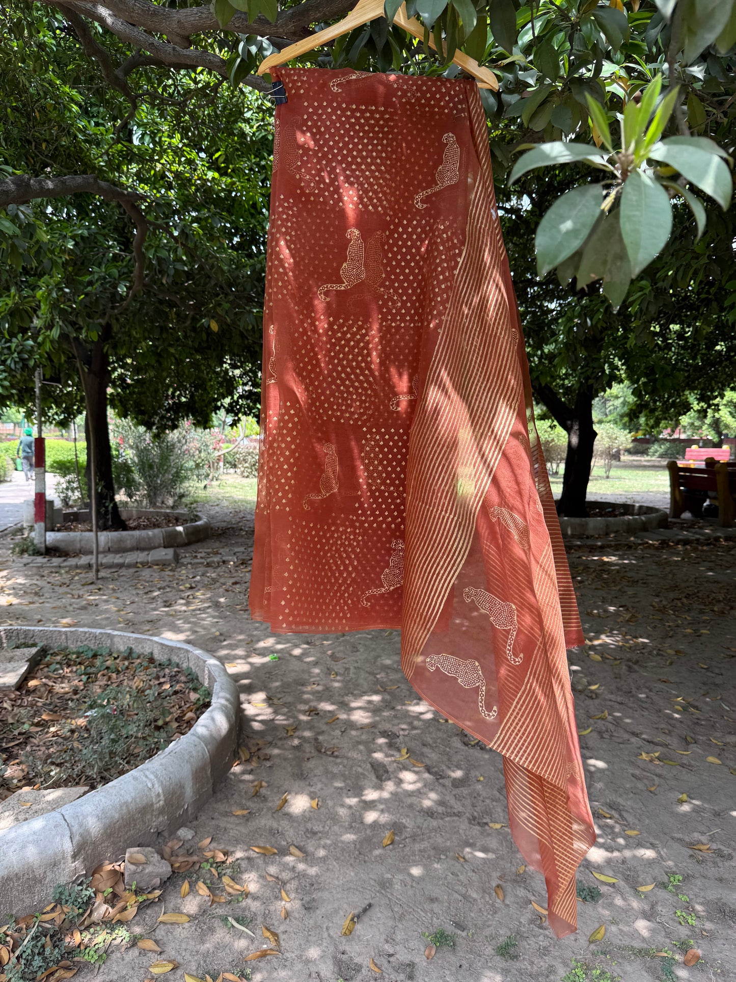 Leopard Organza Saree
