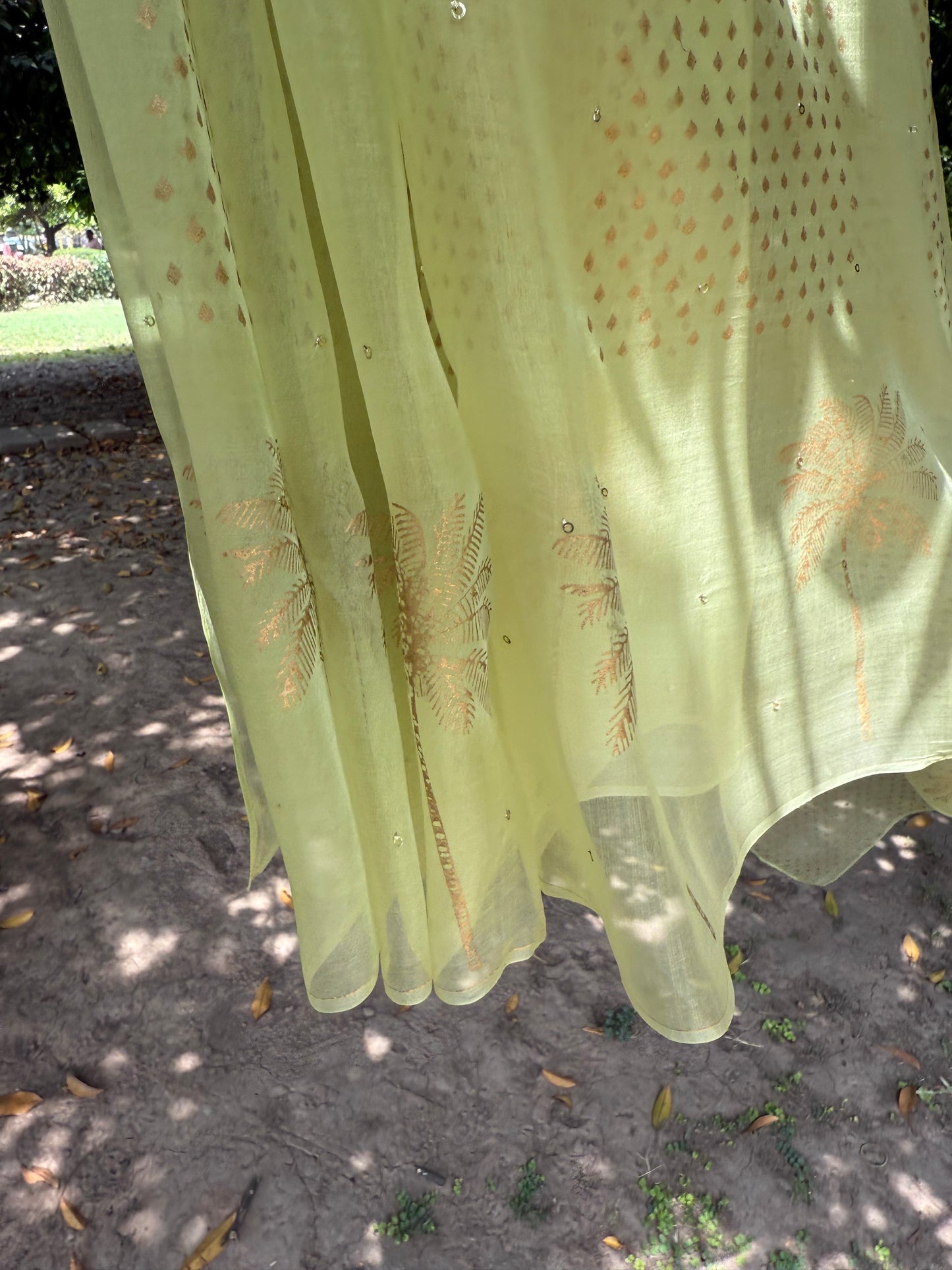 Palm Tree Organza Saree