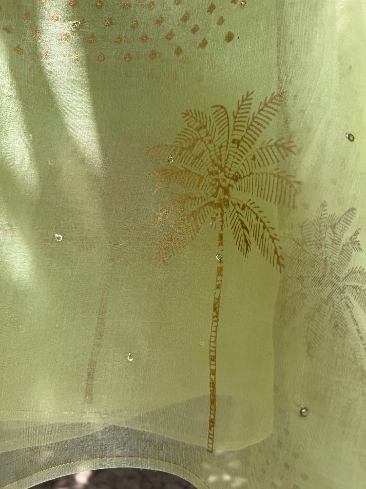 Palm Tree Organza Saree