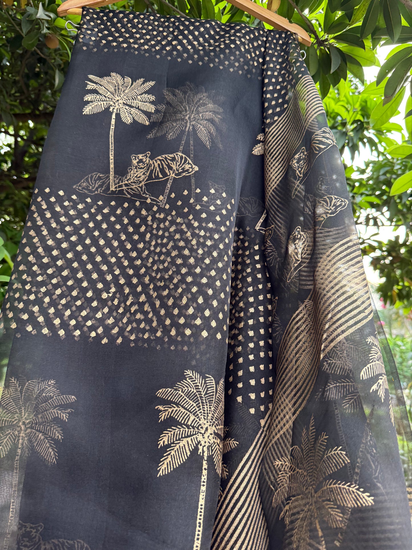 Tiger & Tree Organza Saree