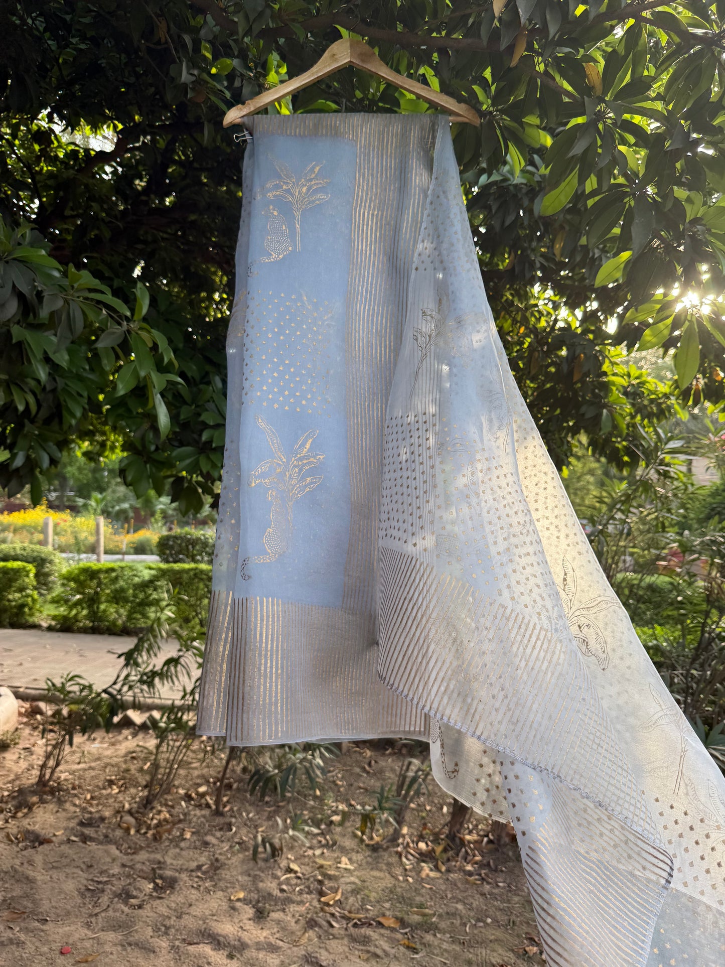 Tiger & Tree Organza Saree