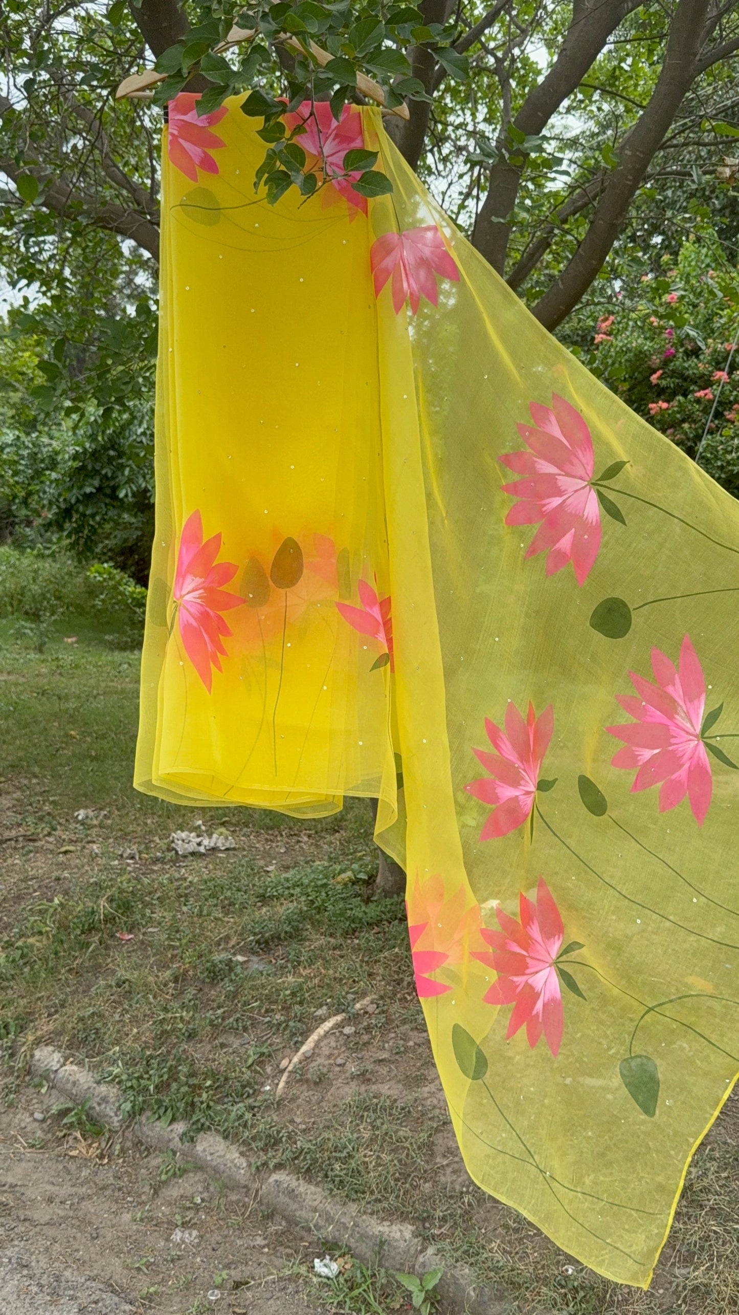 Lotus Organza Saree