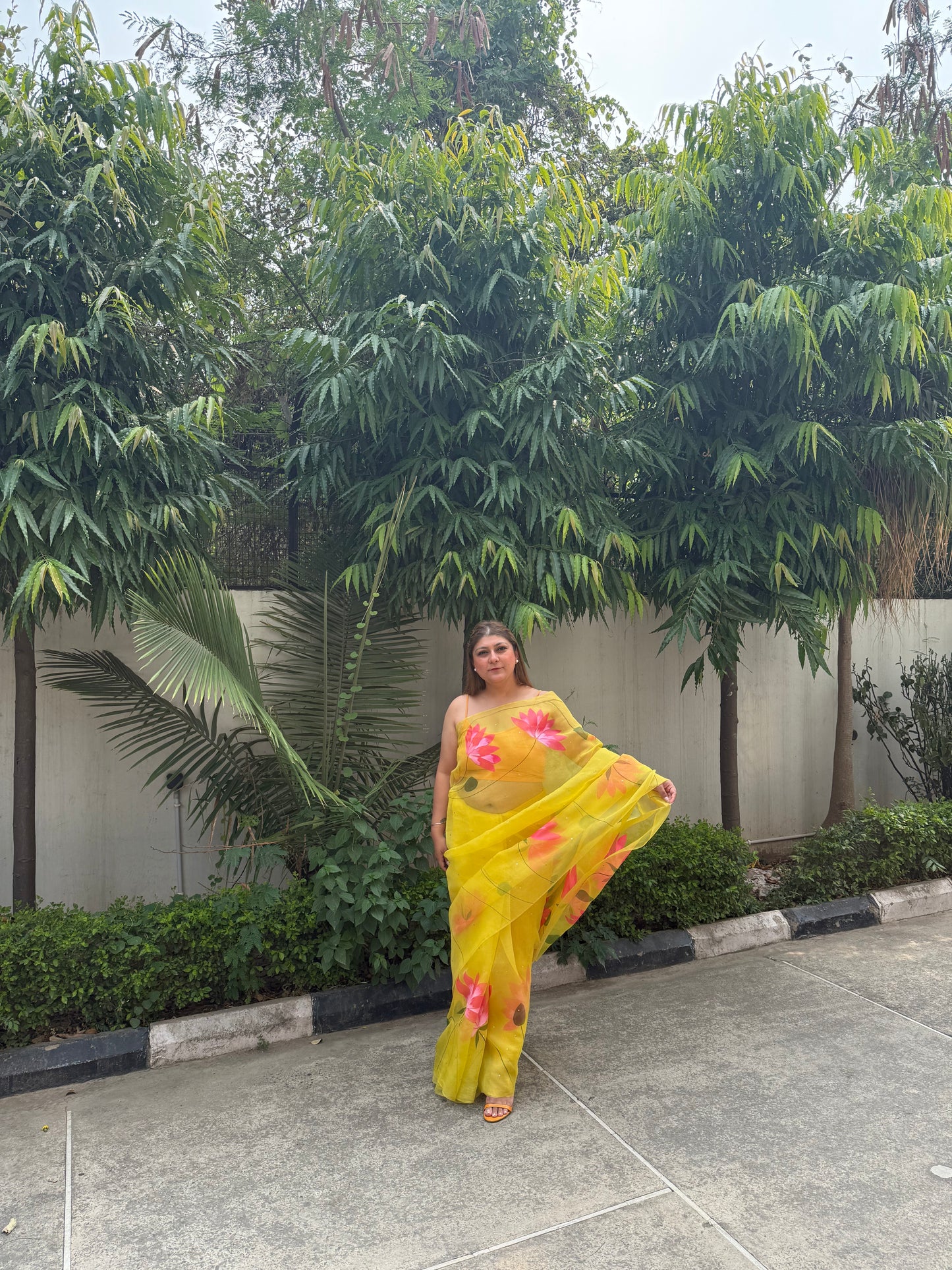 Lotus Organza Saree