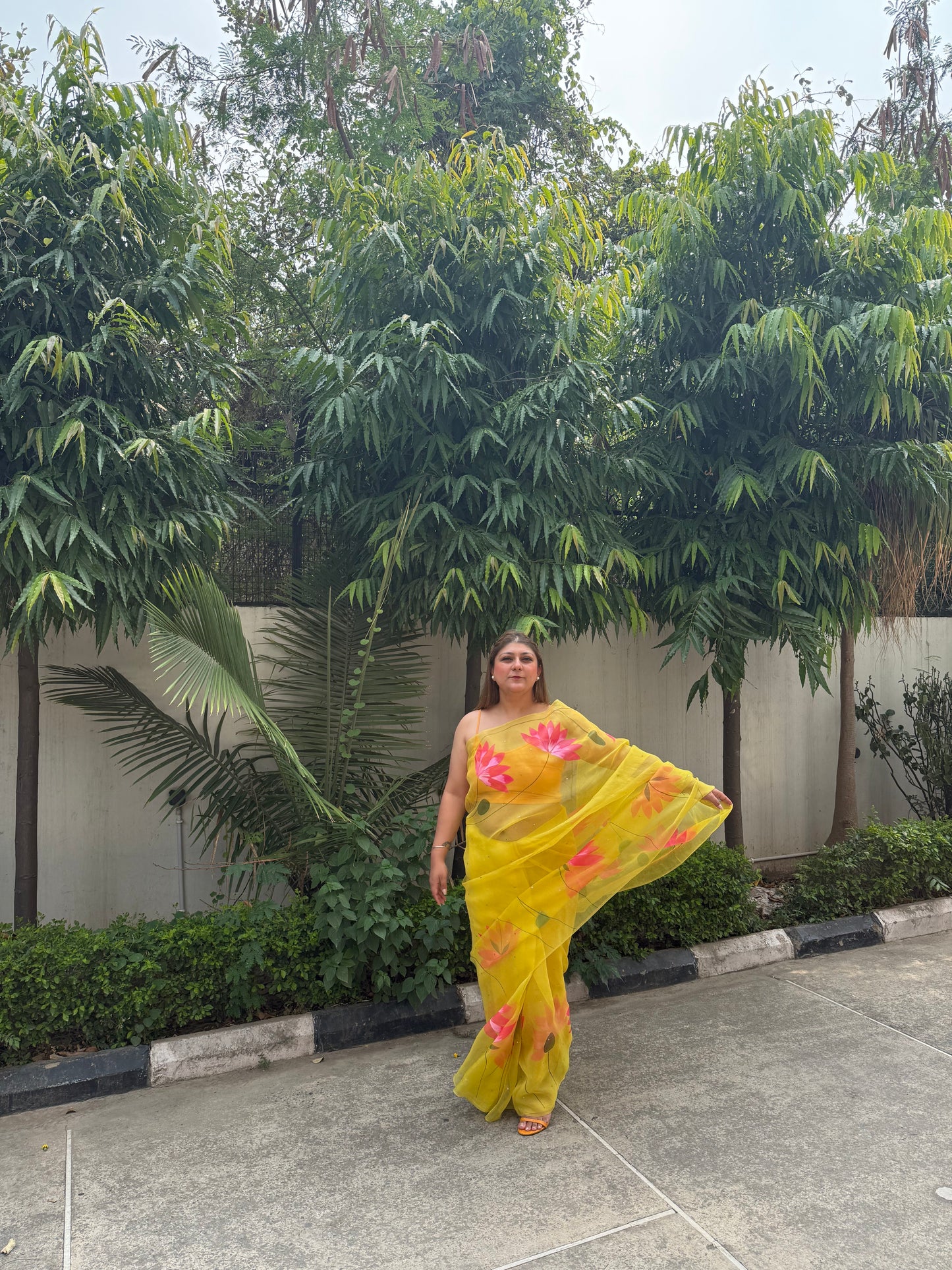 Lotus Organza Saree