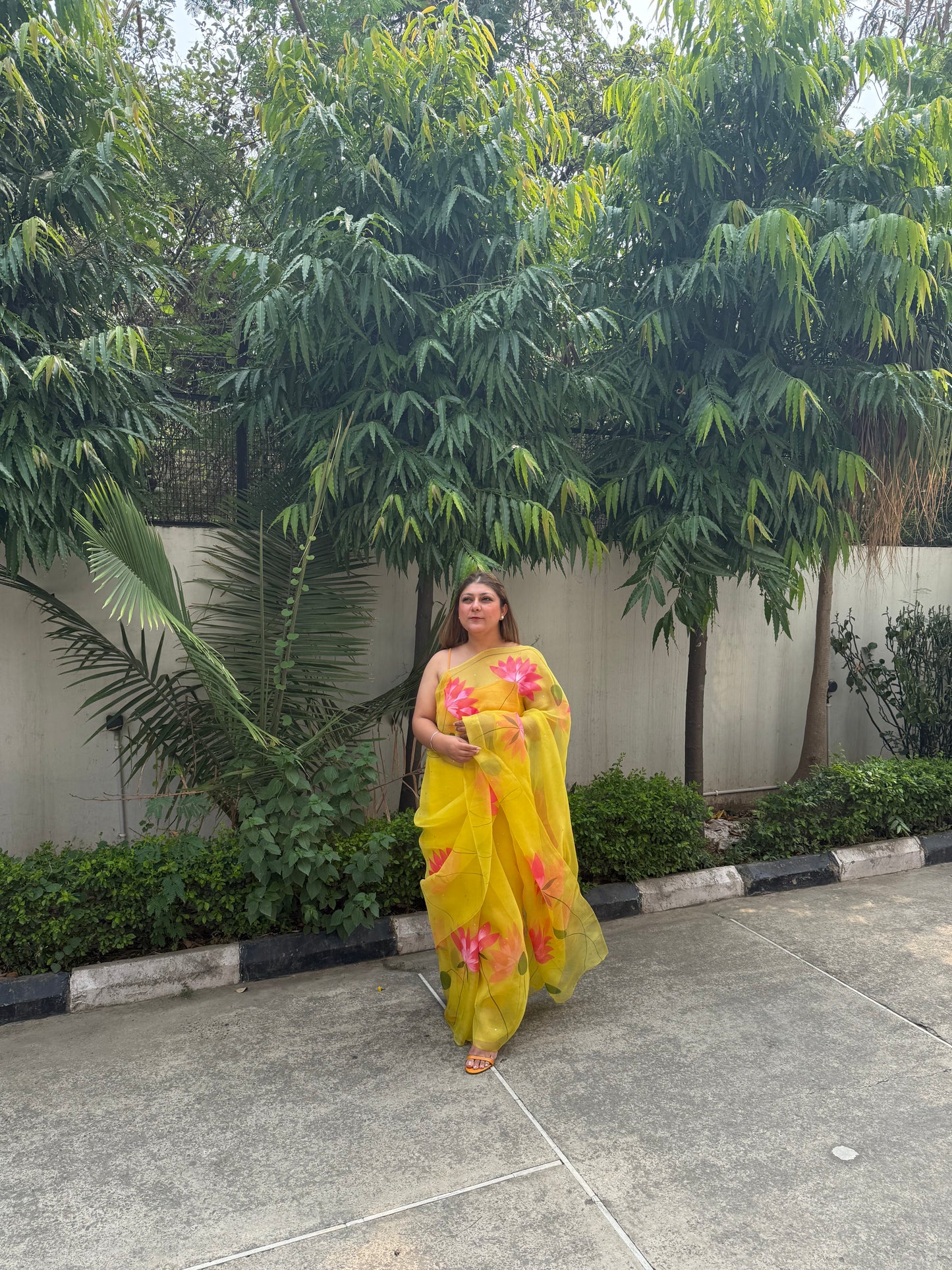 Lotus Organza Saree