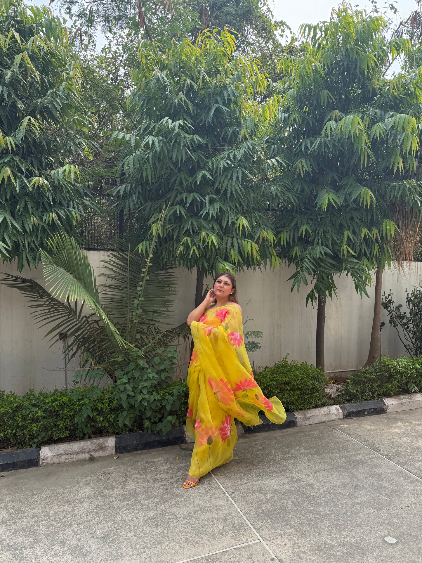 Lotus Organza Saree