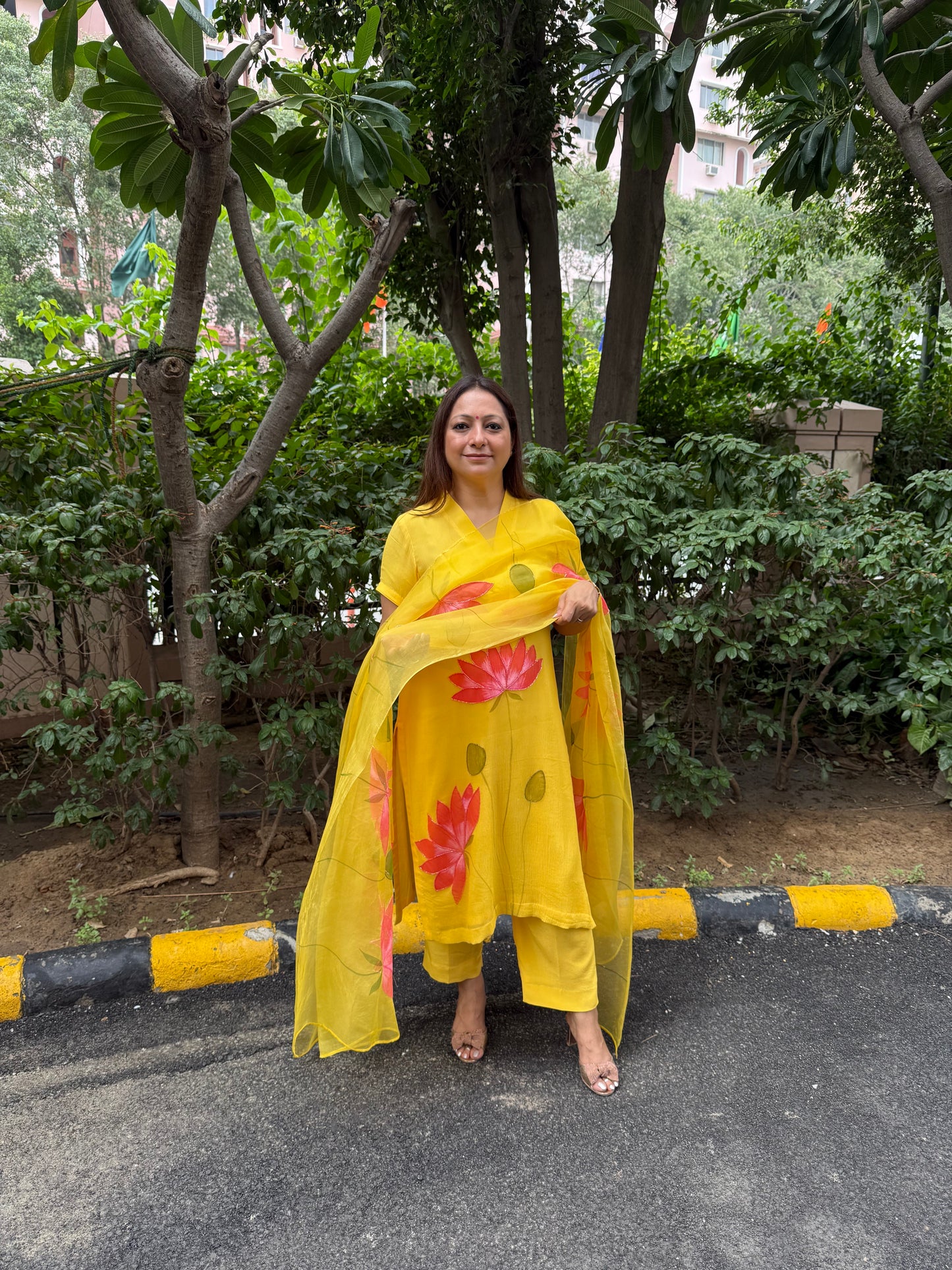 Lotus Chiffon Suit