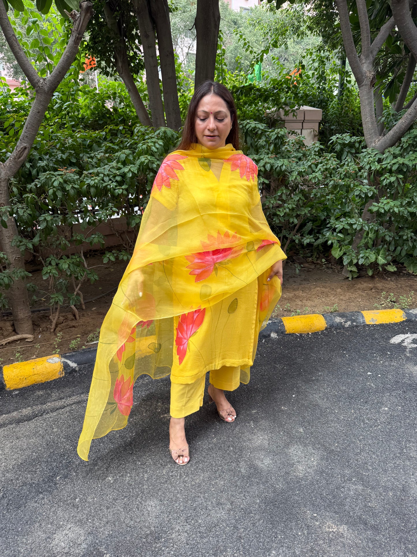Lotus Chiffon Suit