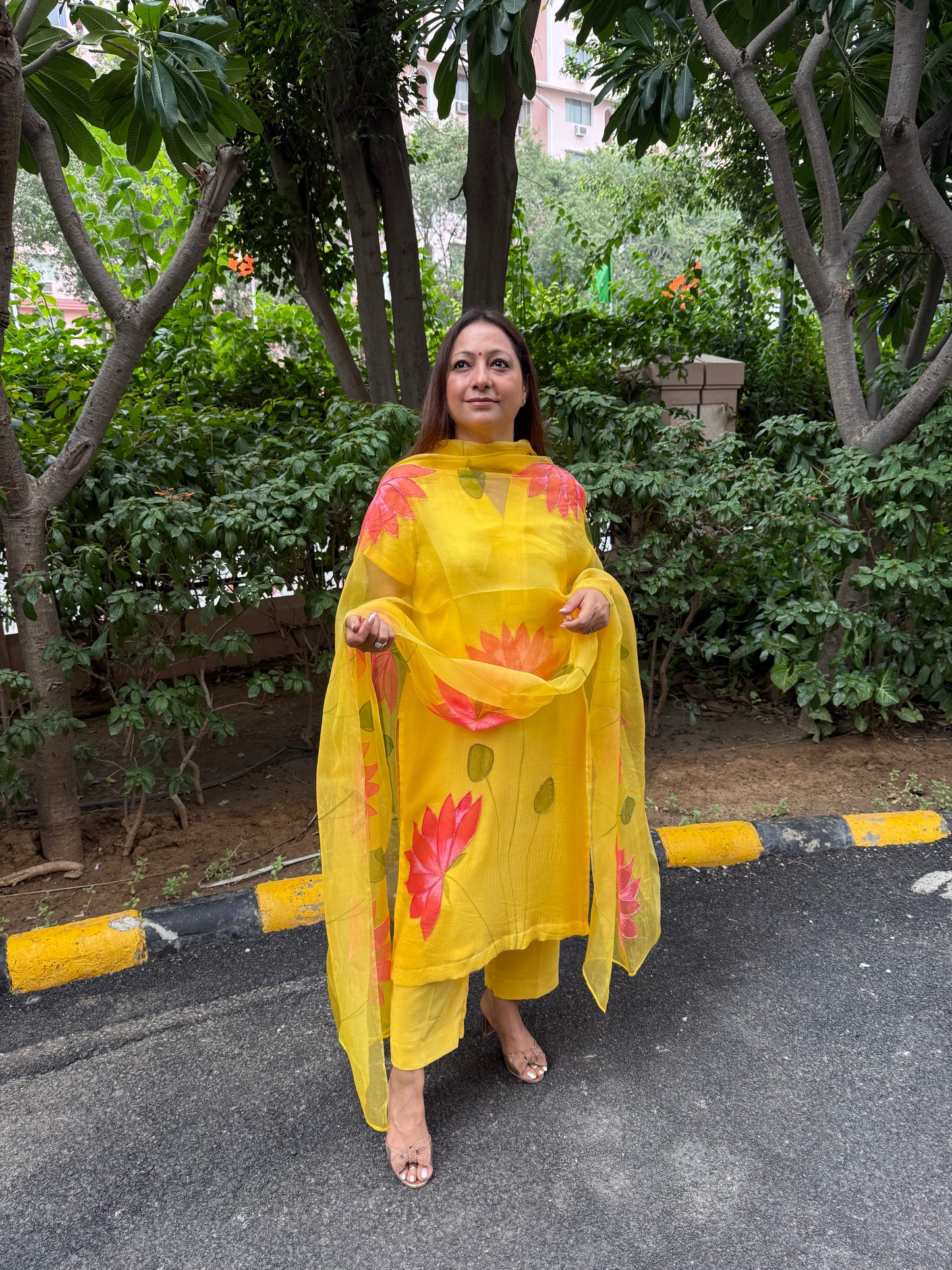 Lotus Chiffon Suit