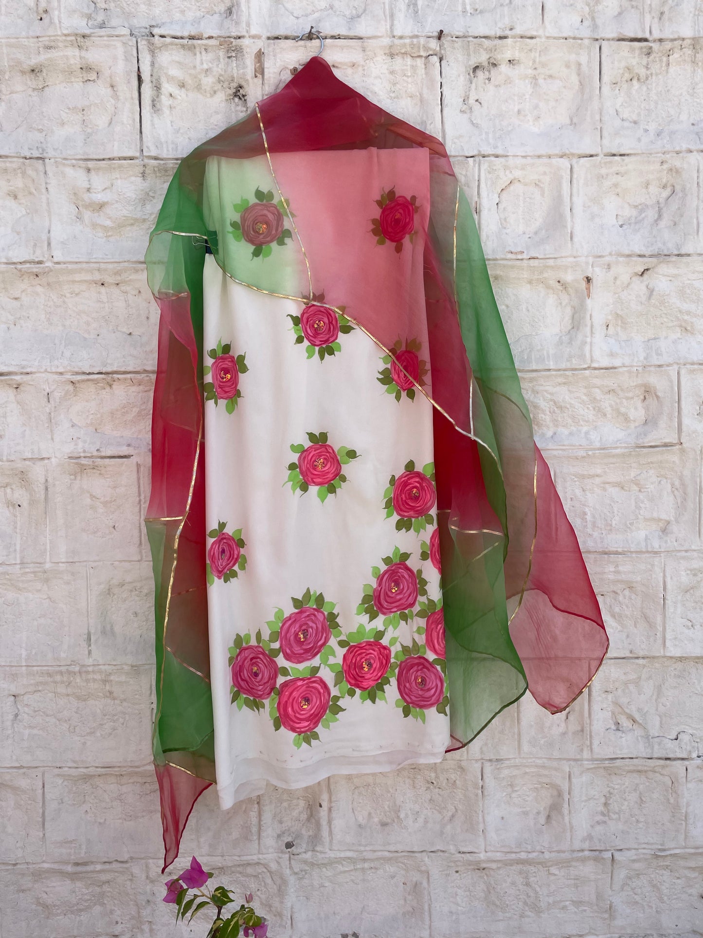 Roses Crepe Suit