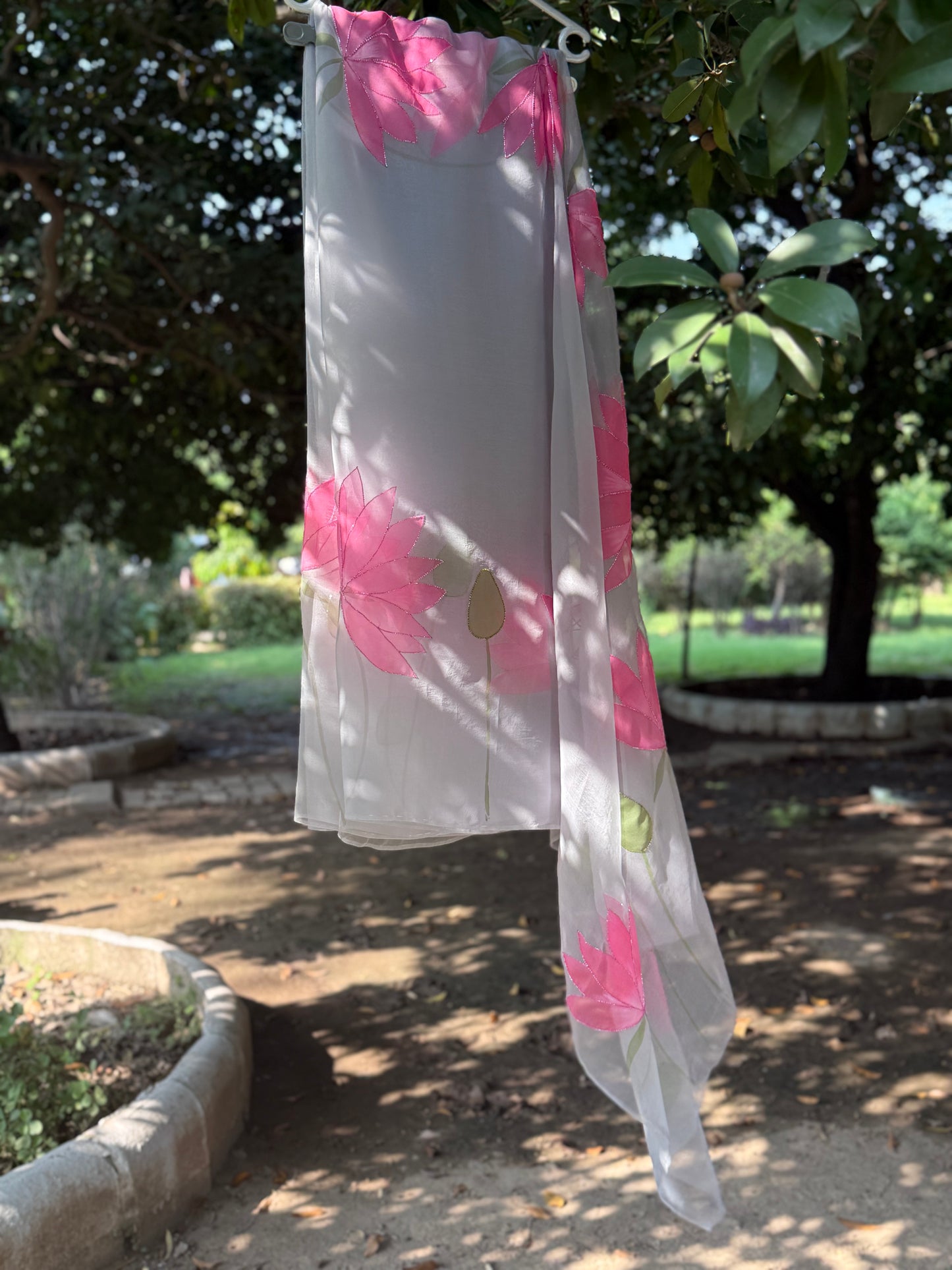 Lotus Organza Saree