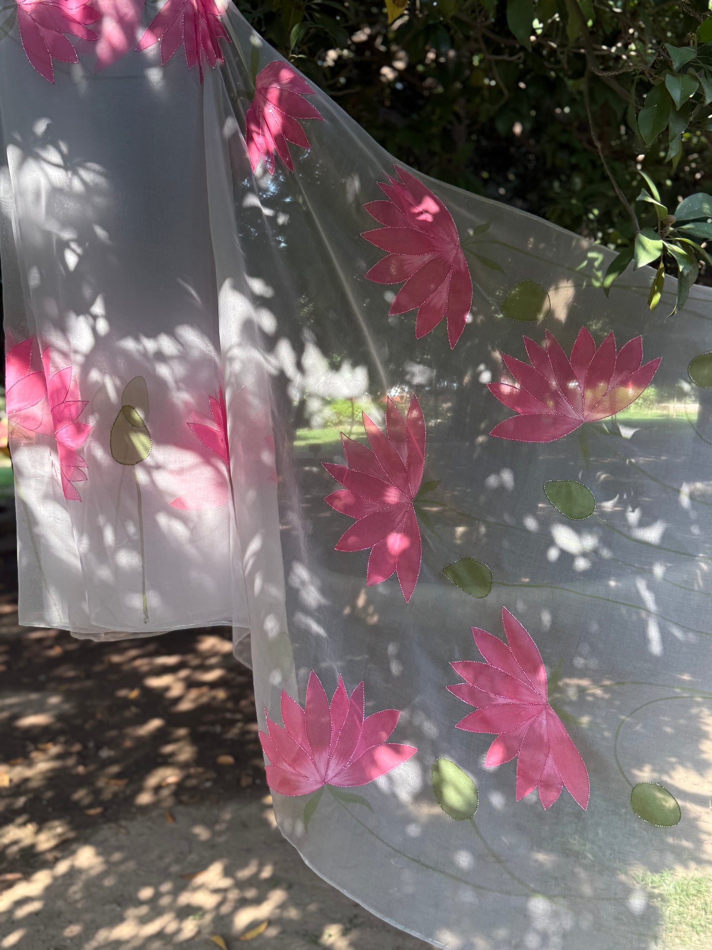 Lotus Organza Saree