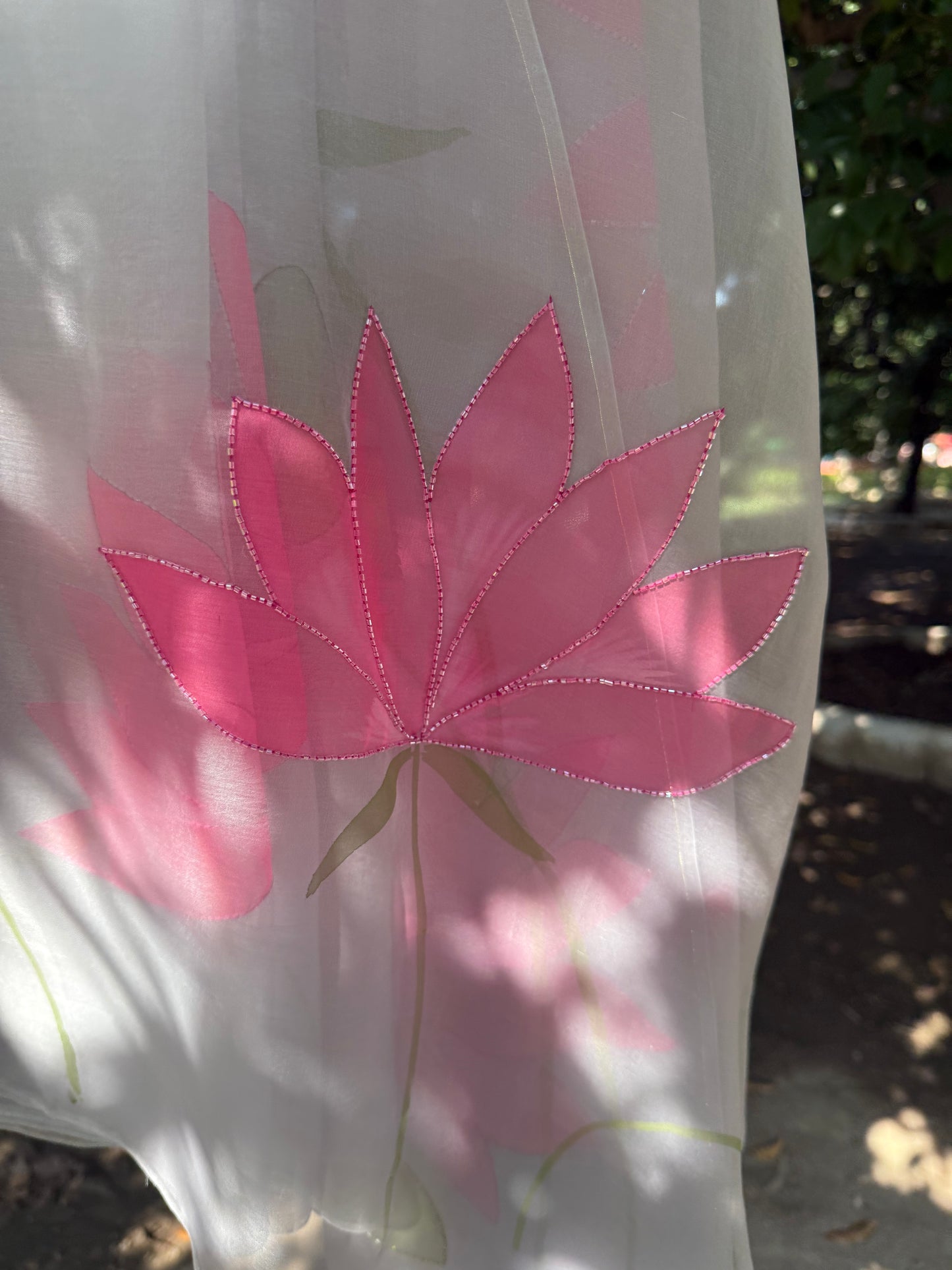 Lotus Organza Saree