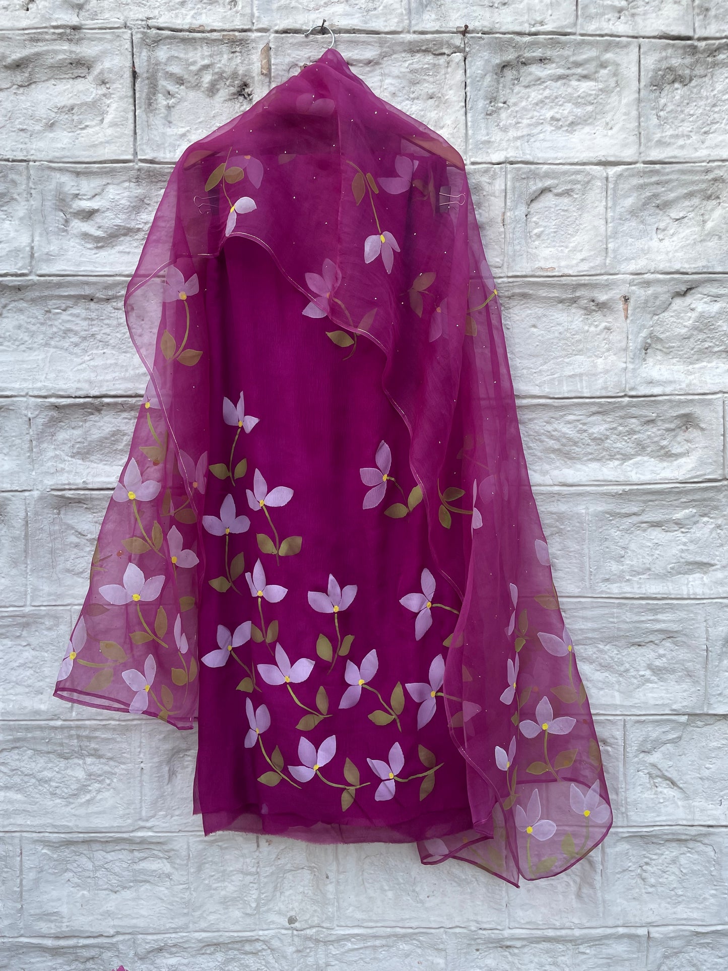 Bougainvillea Chiffon Suit