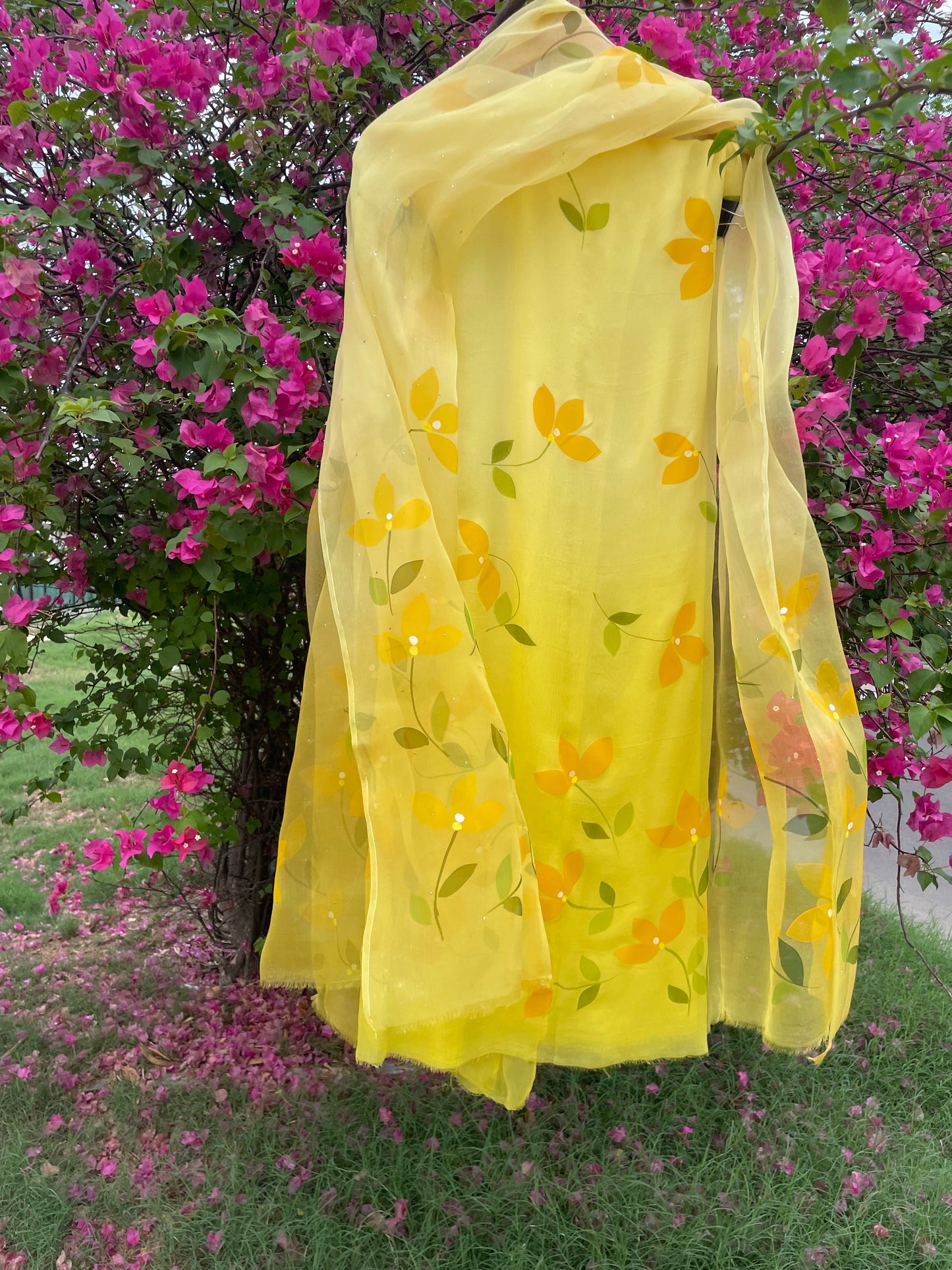 Bougainvillea Chiffon Suit