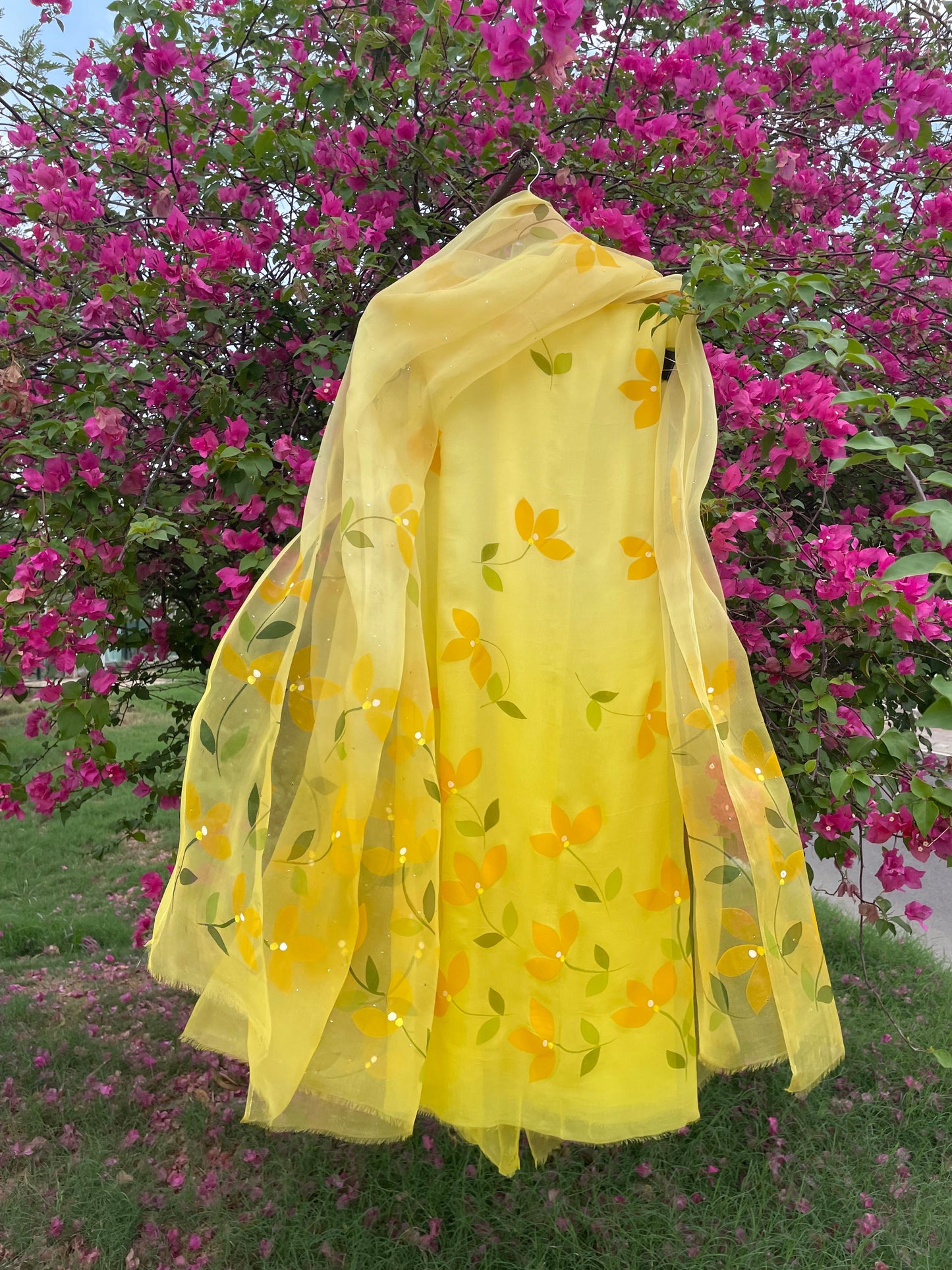 Bougainvillea Chiffon Suit