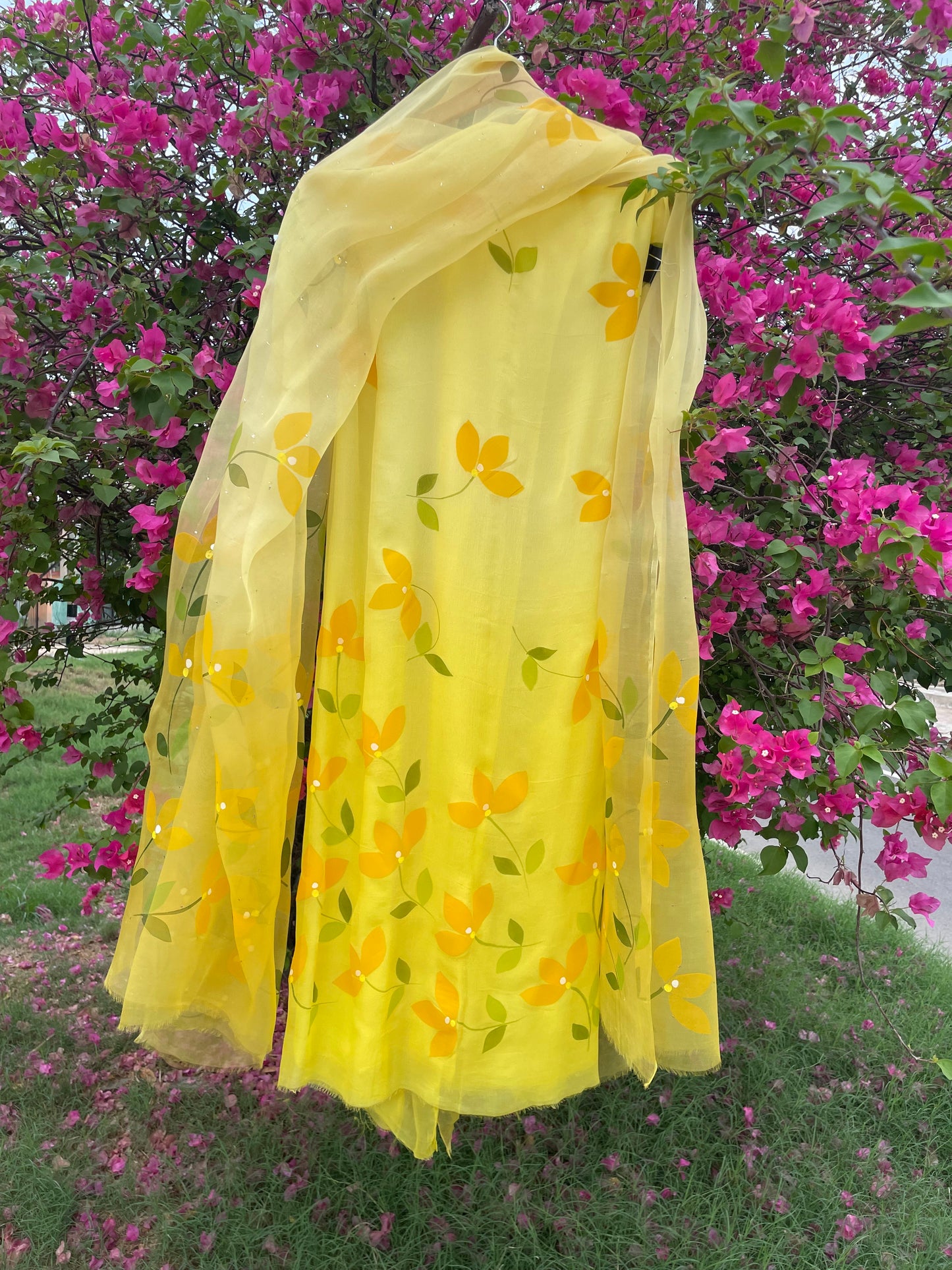 Bougainvillea Chiffon Suit