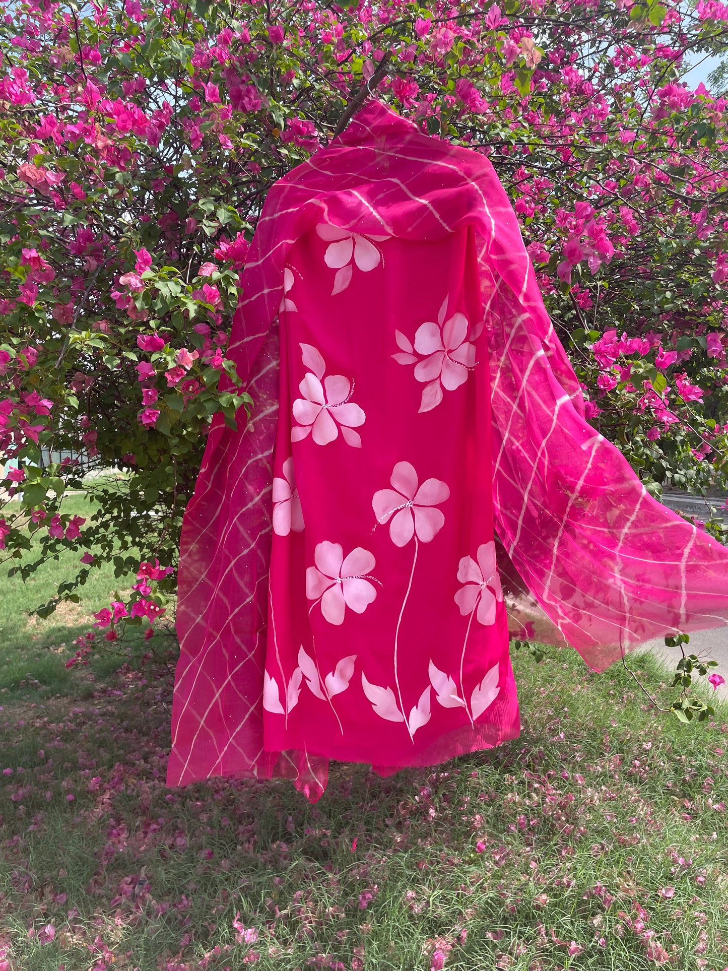 Hibiscus Chiffon Suit