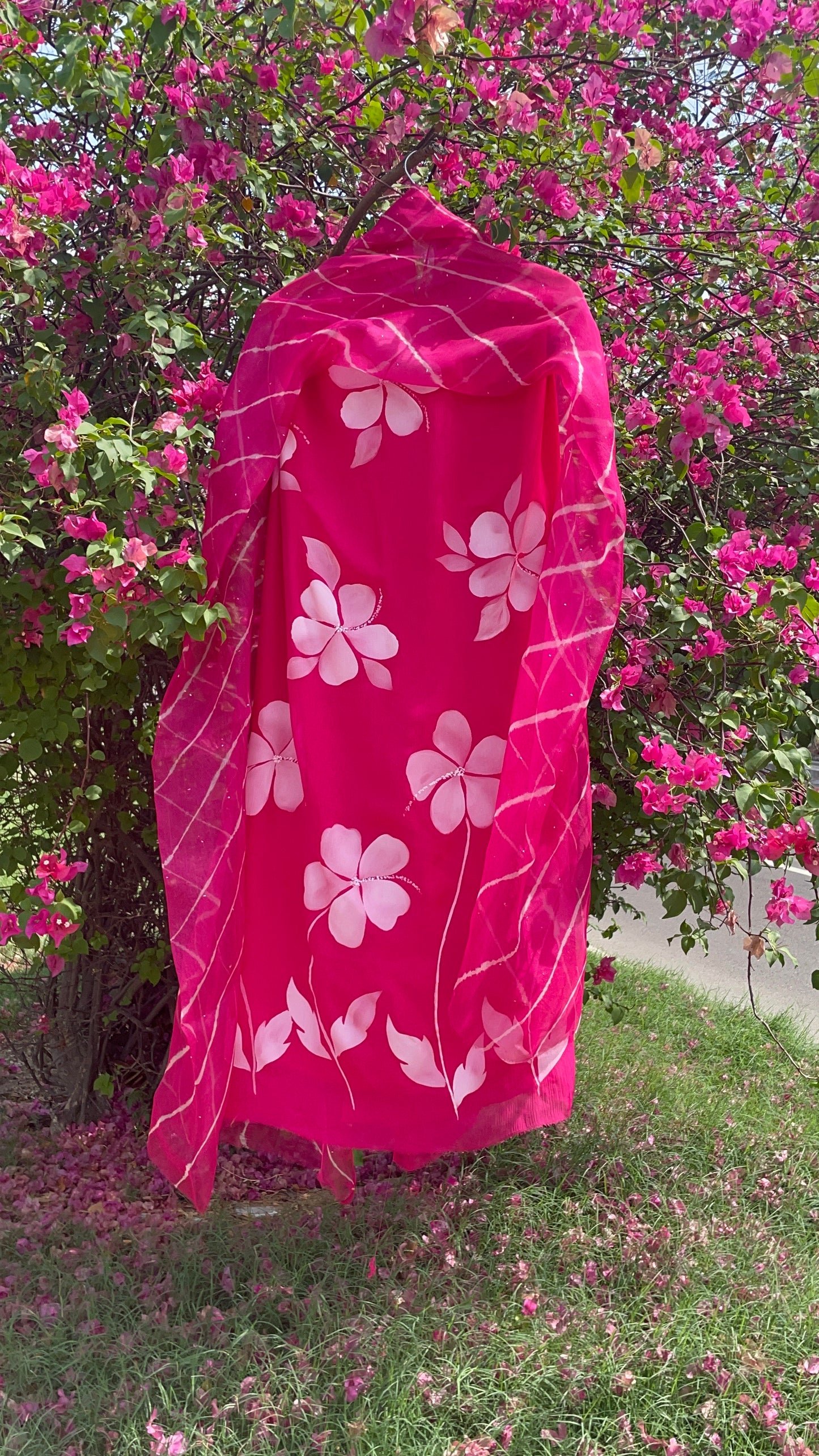 Hibiscus Chiffon Suit