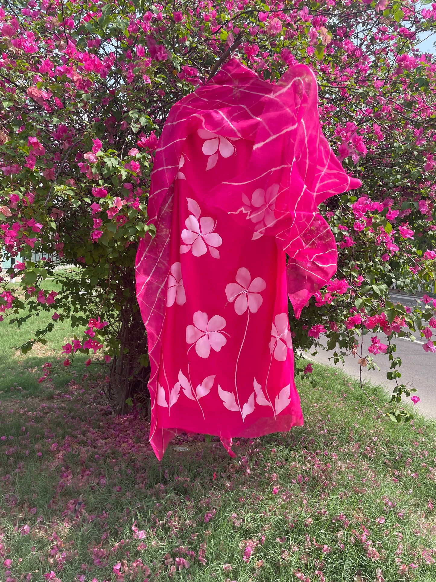 Hibiscus Chiffon Suit