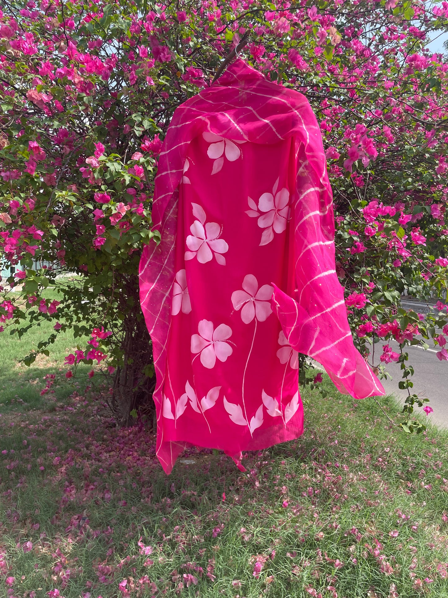 Hibiscus Chiffon Suit