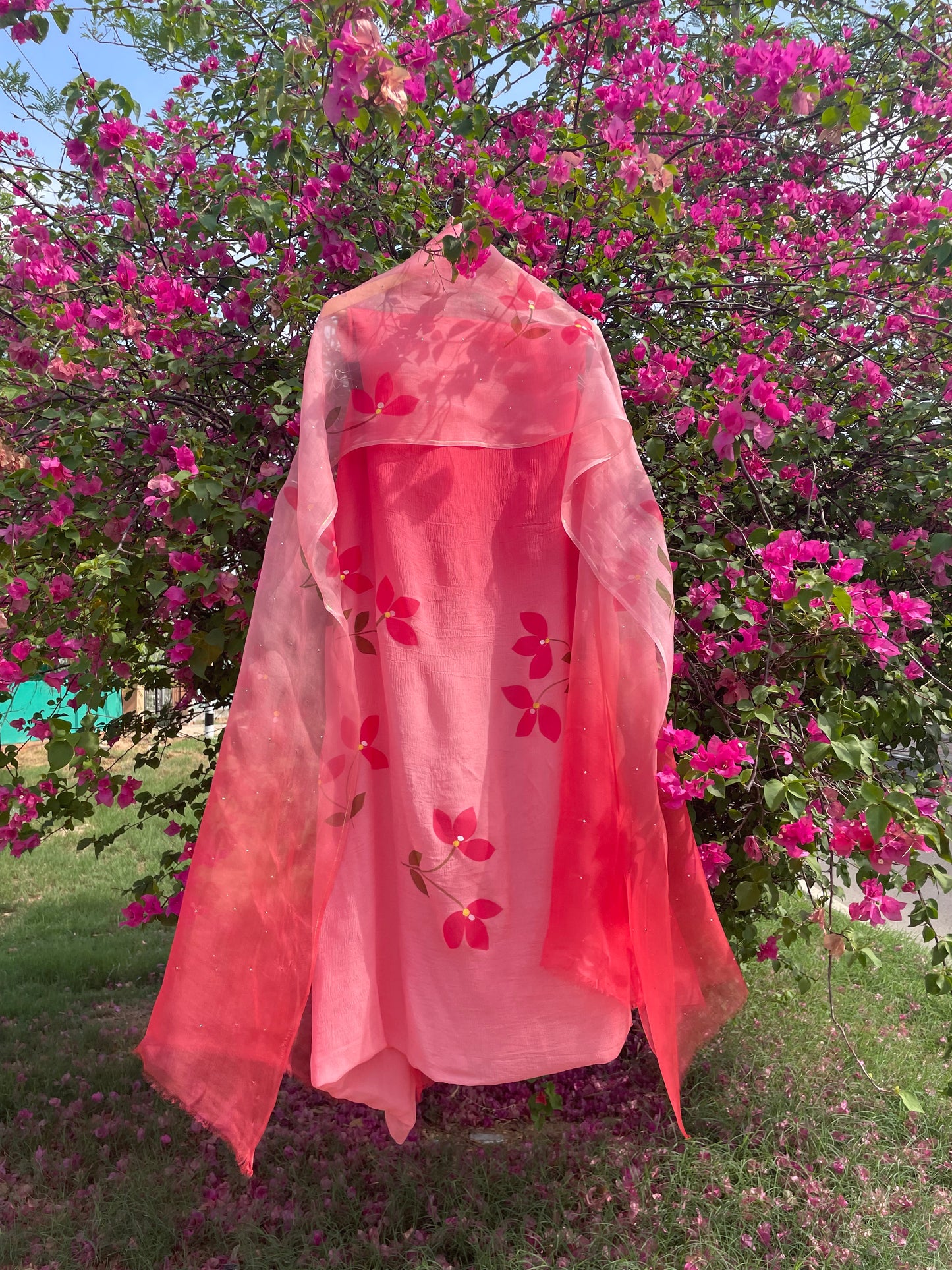 Bougainvillea Chiffon Suit