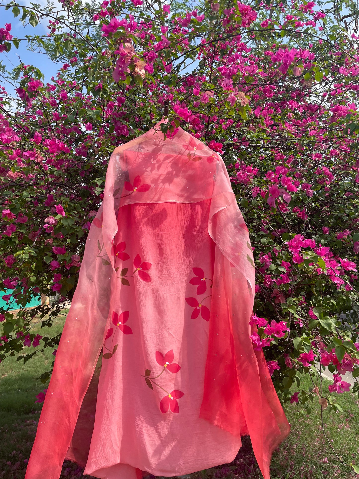 Bougainvillea Chiffon Suit