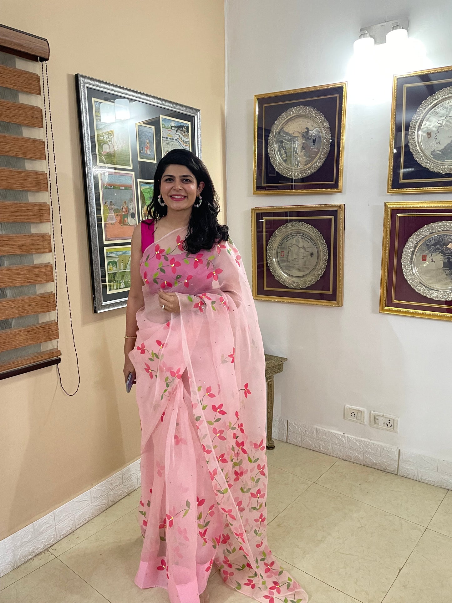 Bougainvillea Organza Saree