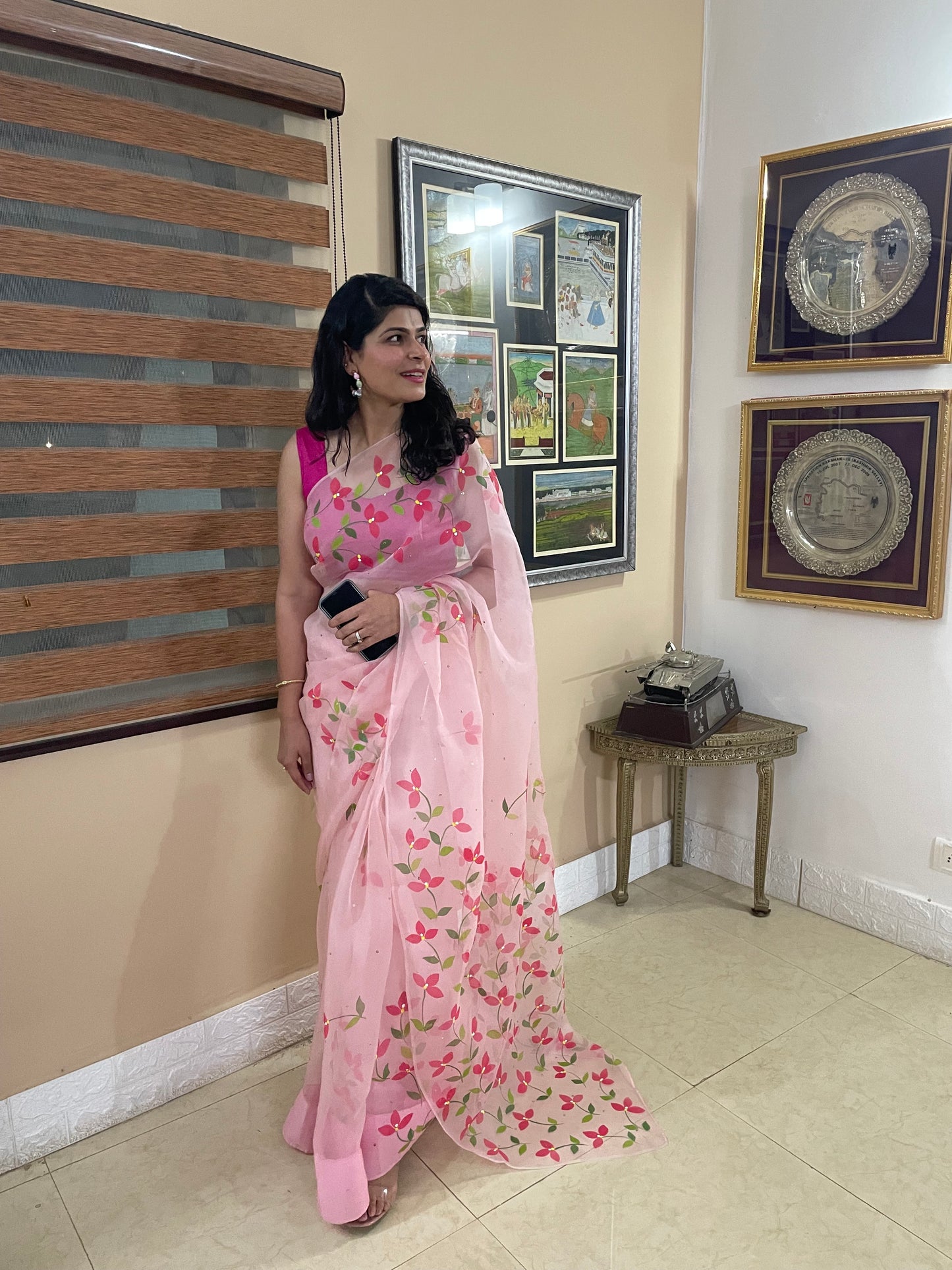 Bougainvillea Organza Saree
