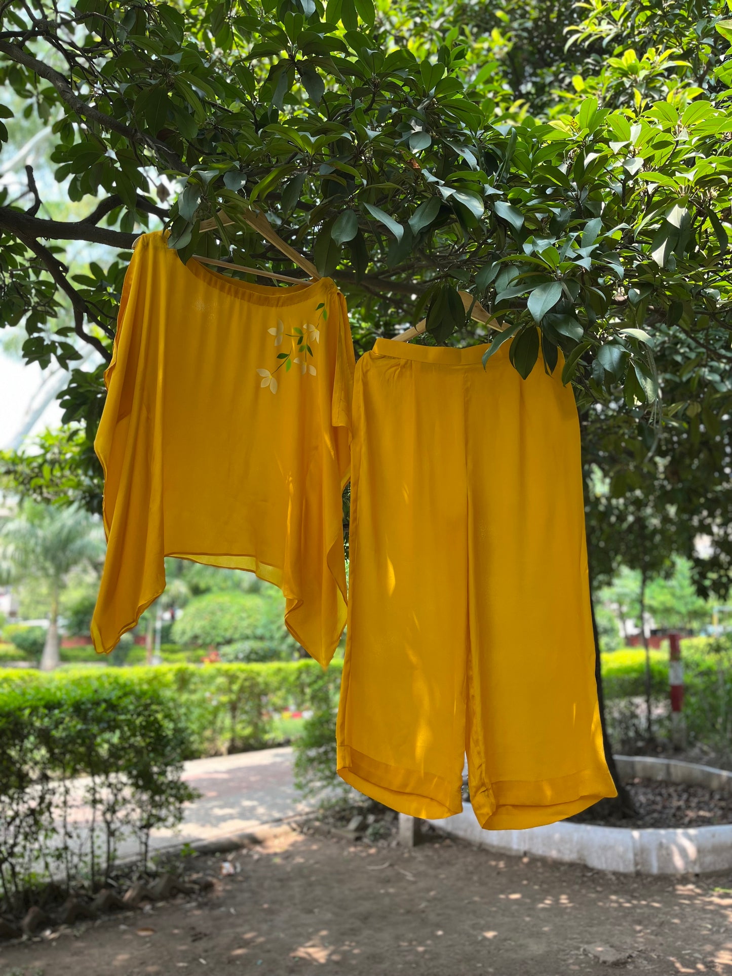 Bougainvillea Crepe Co-ord Set