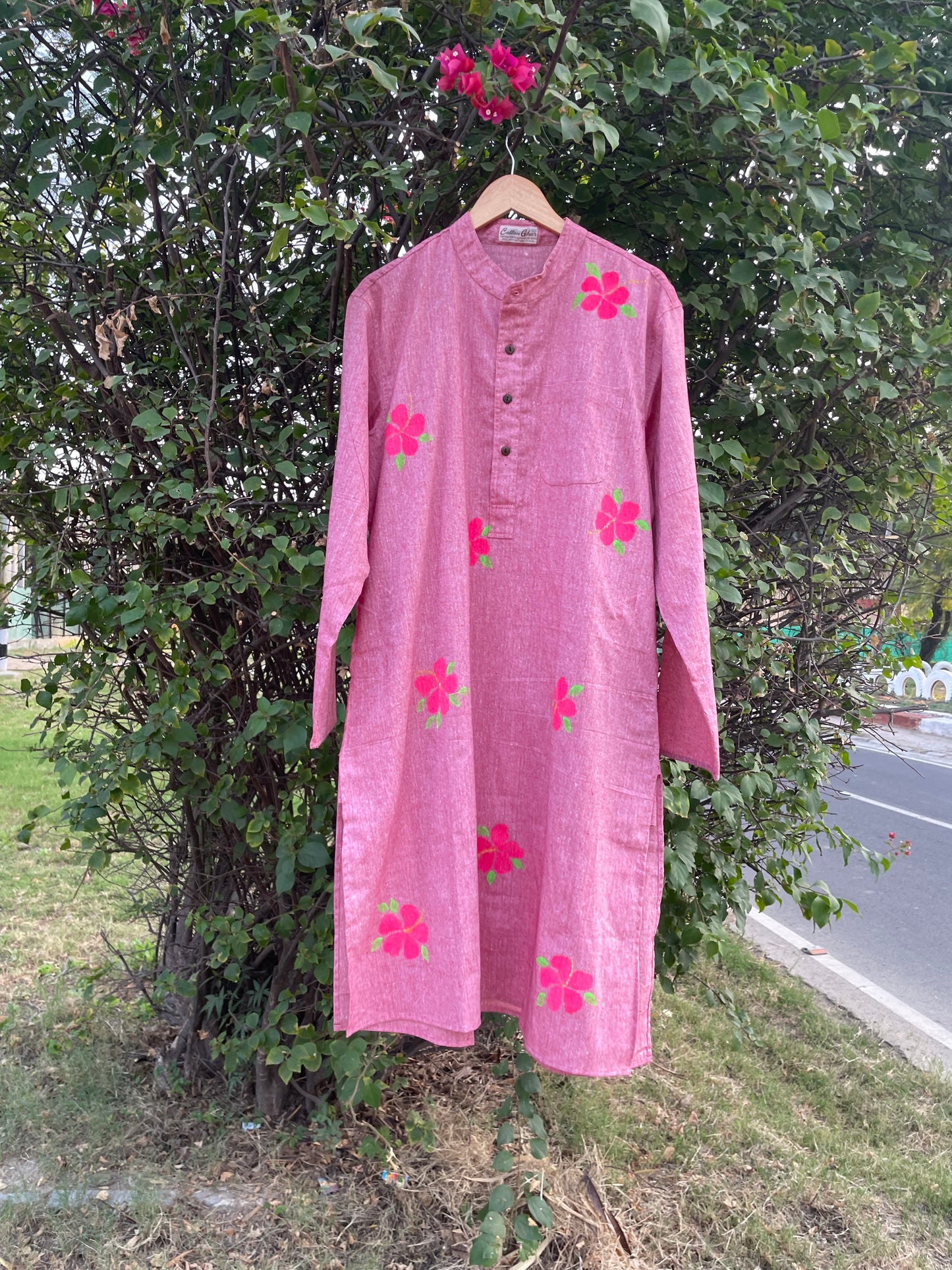Hibiscus Cotton Kurta