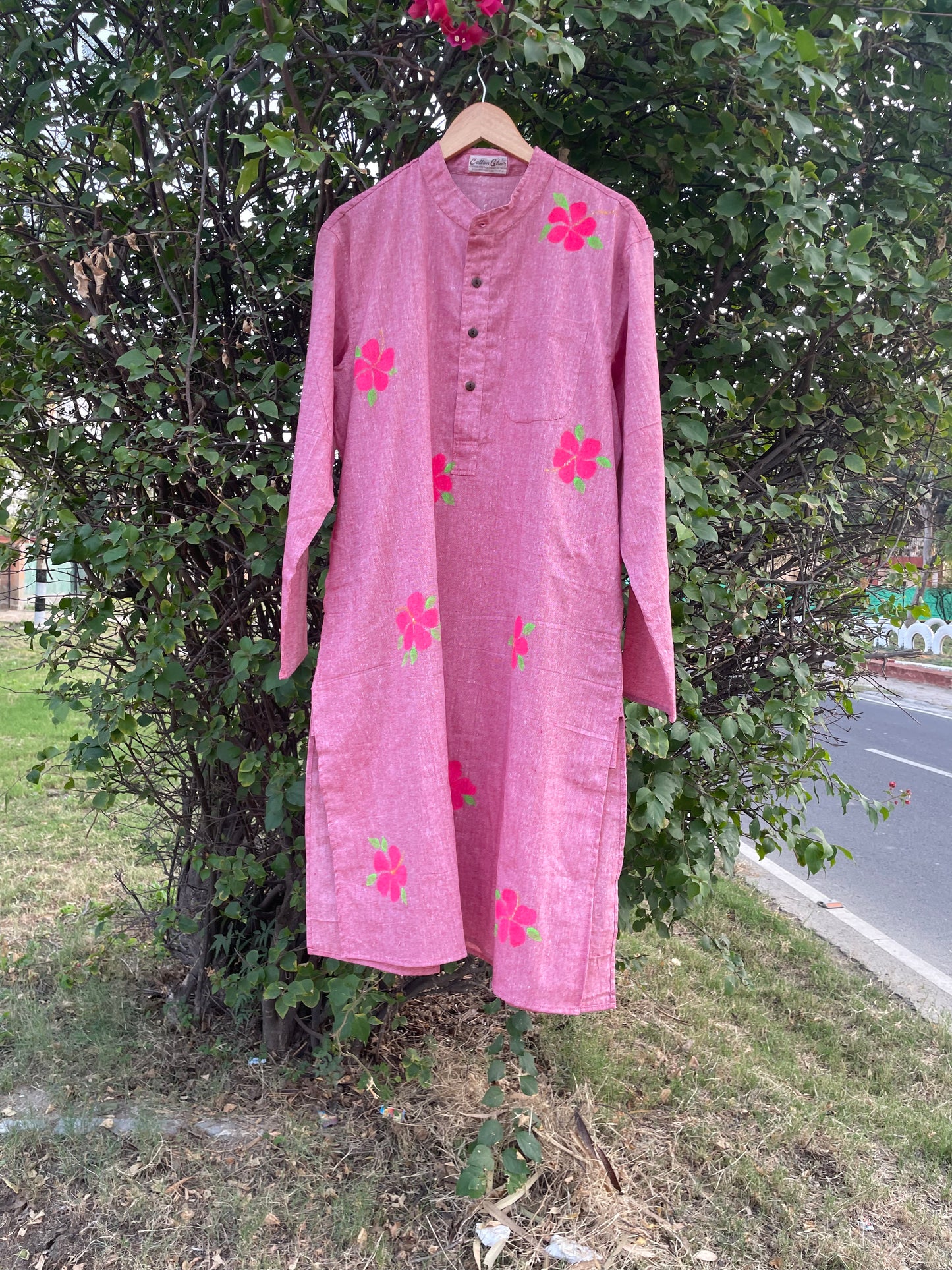 Hibiscus Cotton Kurta
