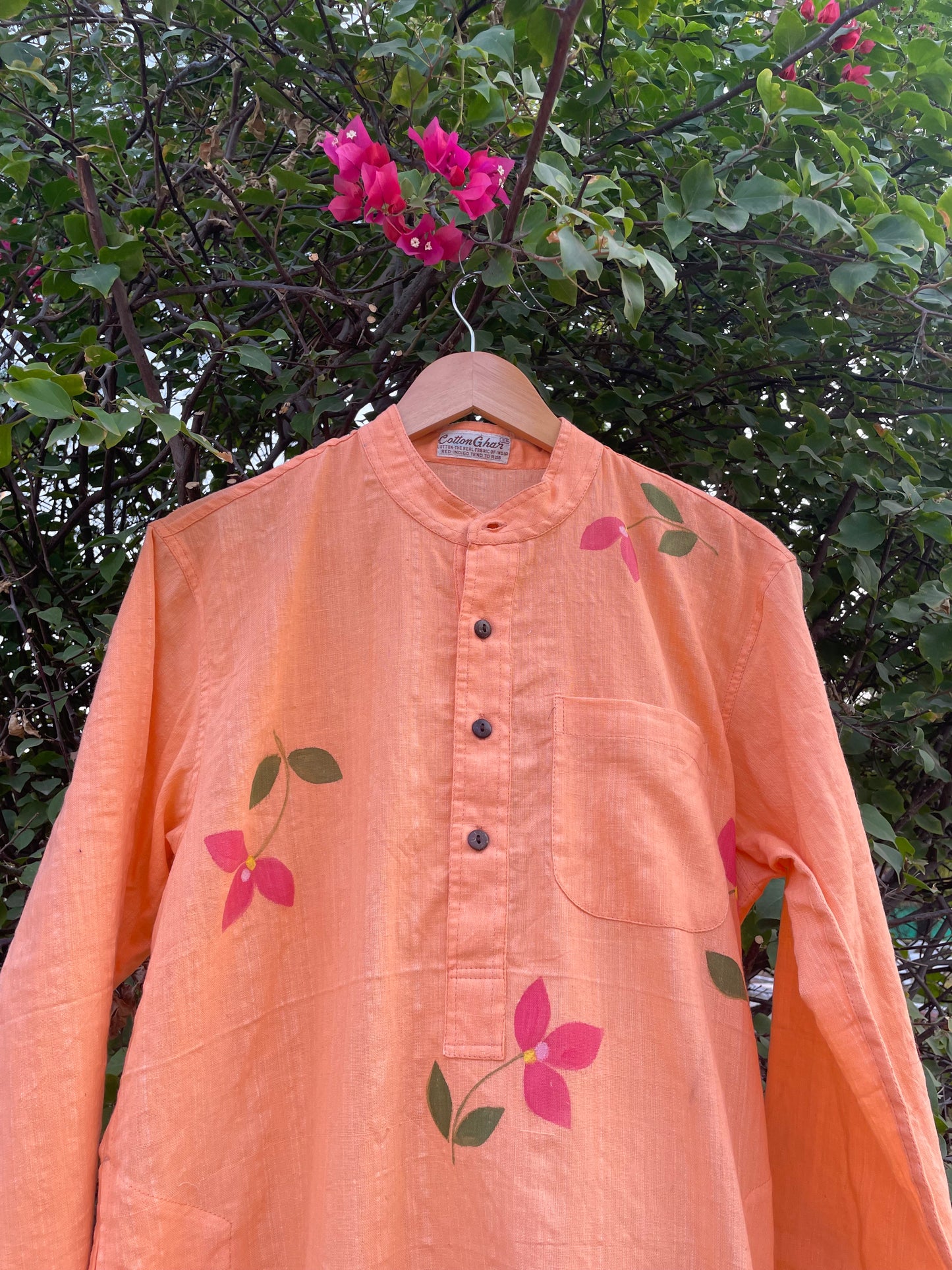 Bougainvillea Cotton Kurta