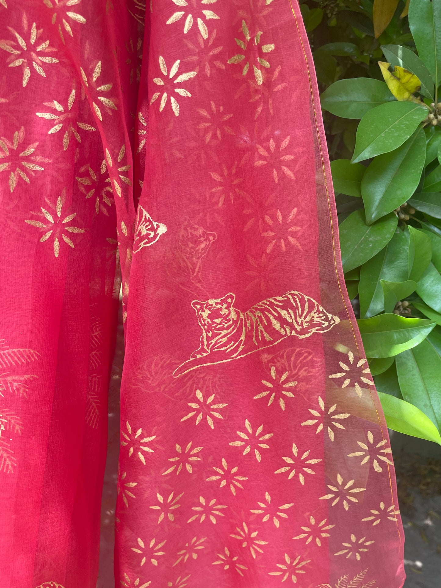 Tiger & Tree Organza Saree